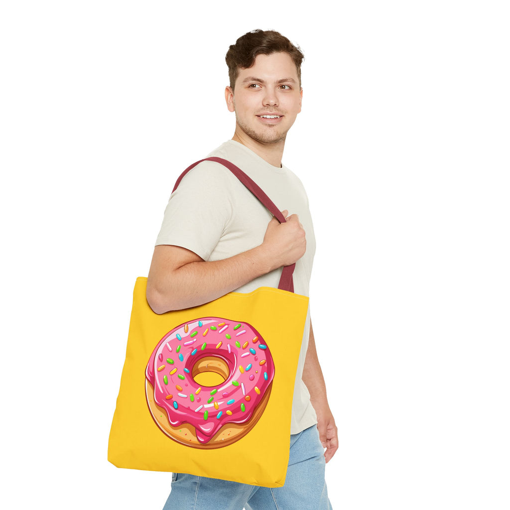 🍩 90s Donut Tote Bag – Bright Sprinkles 🍩