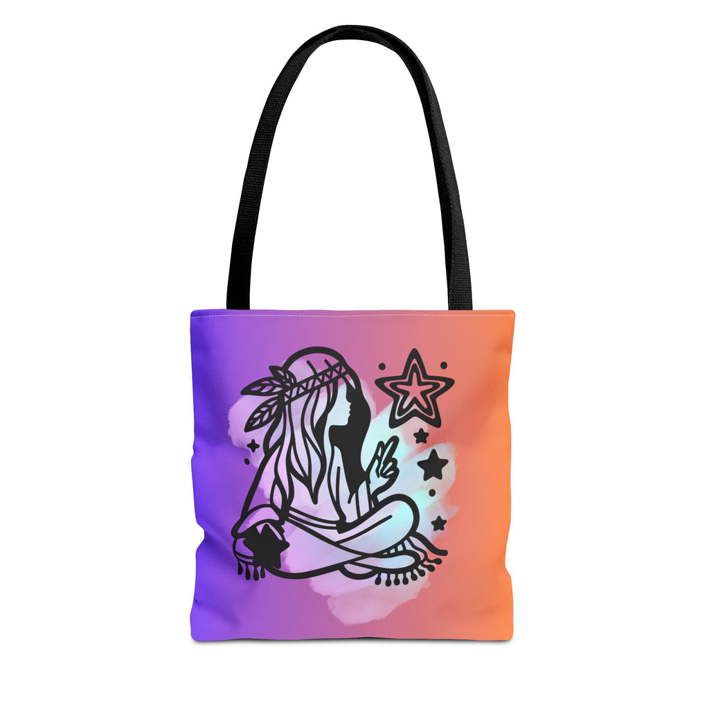 🌙✨ 60s - 70s Moon Child Tote Bag 🌼🌈