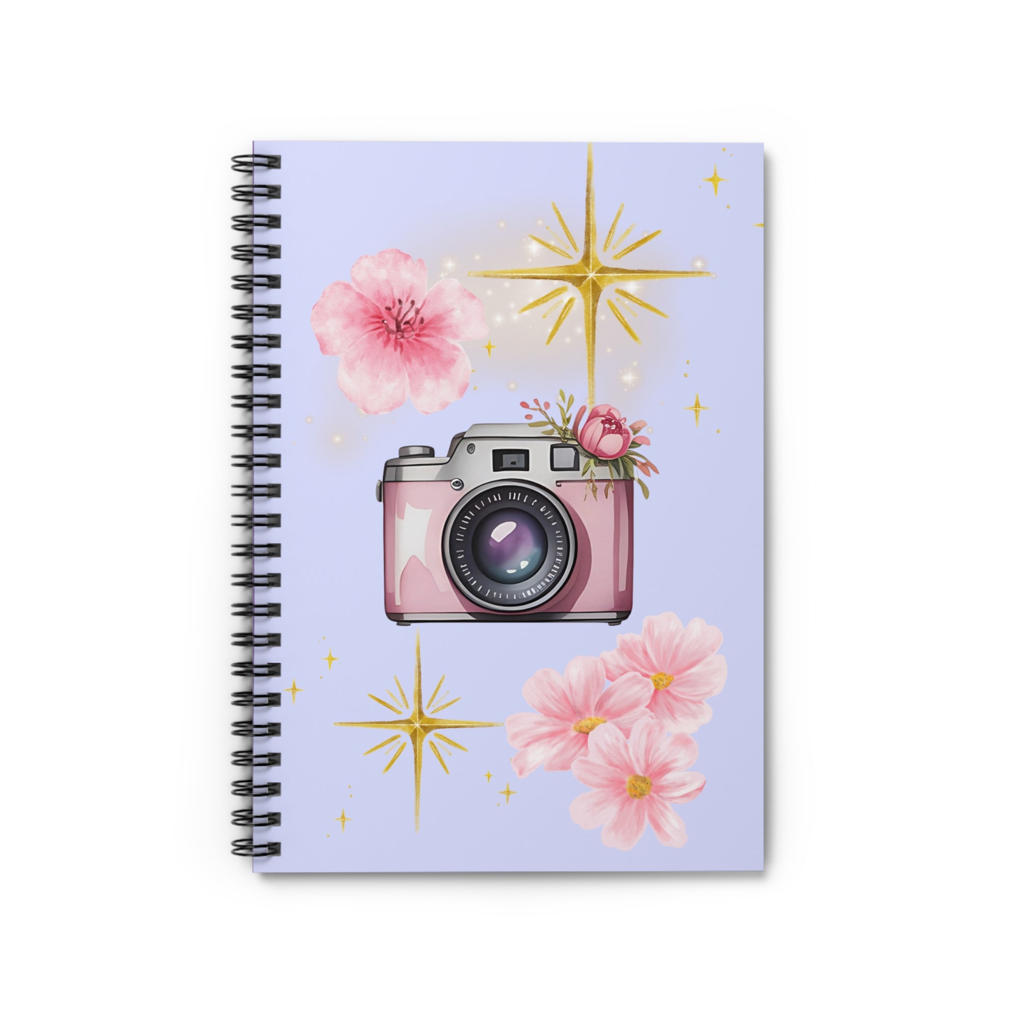 🌸💜 50s Retro Floral Pink & Purple Shine Journal ✨🌿