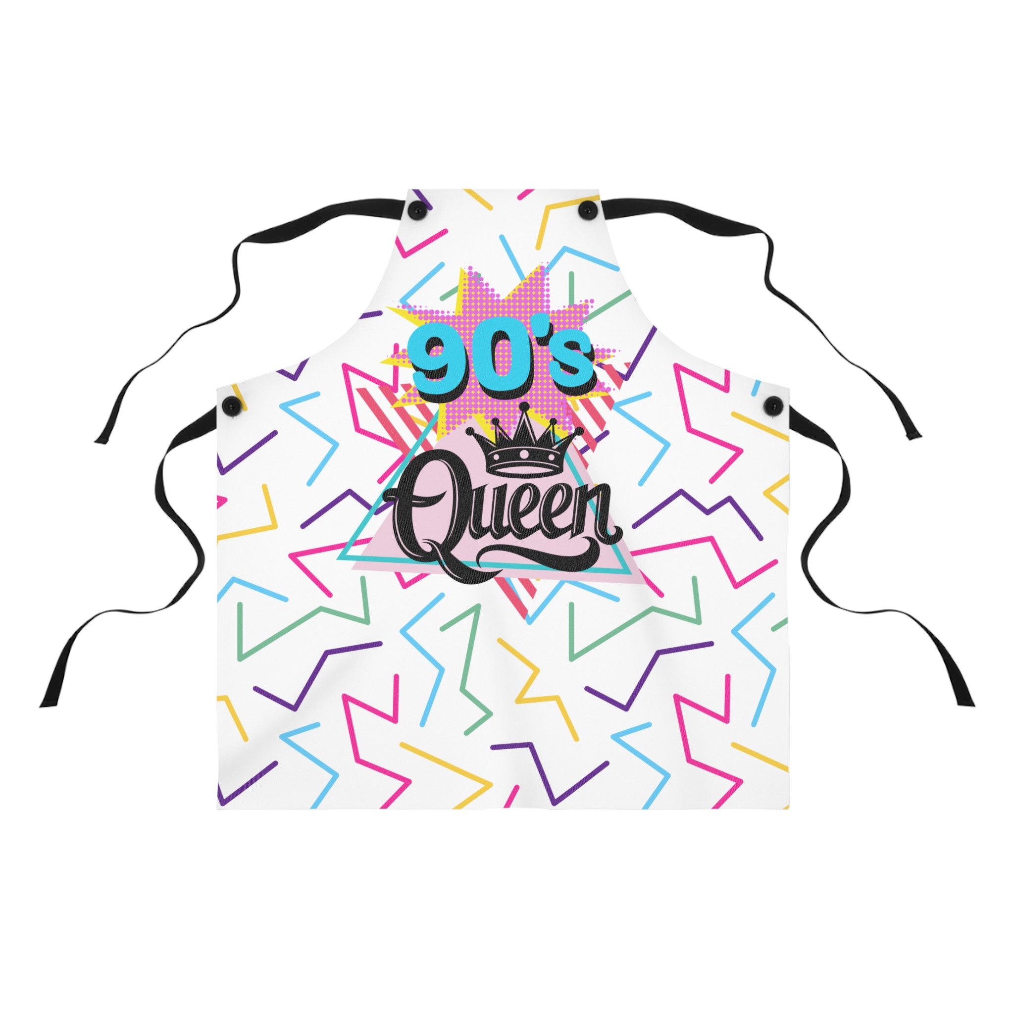 💖👑 90s Queen Playful Apron 🌈✨