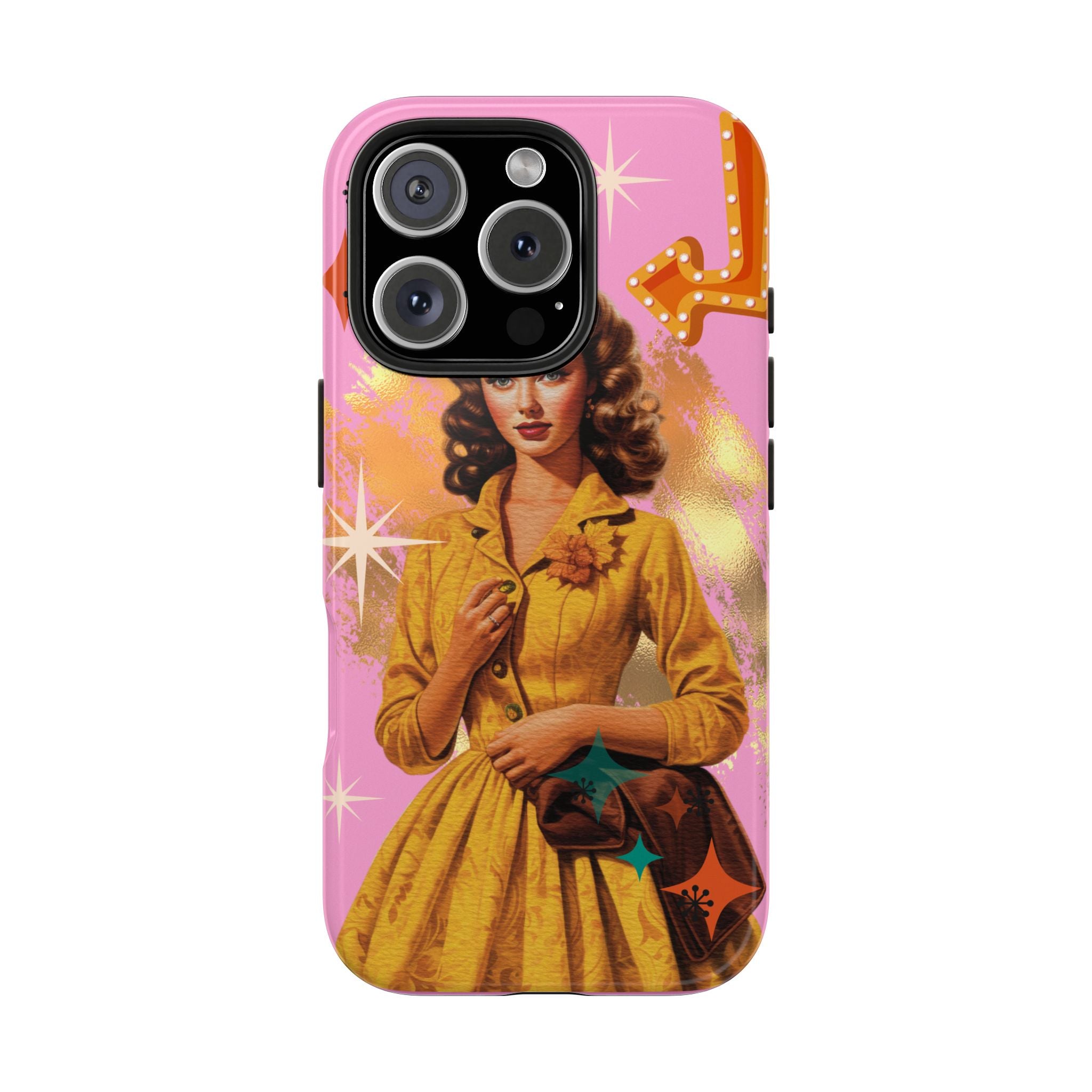 50s Pink Glam Retro Phone Case 💖📱