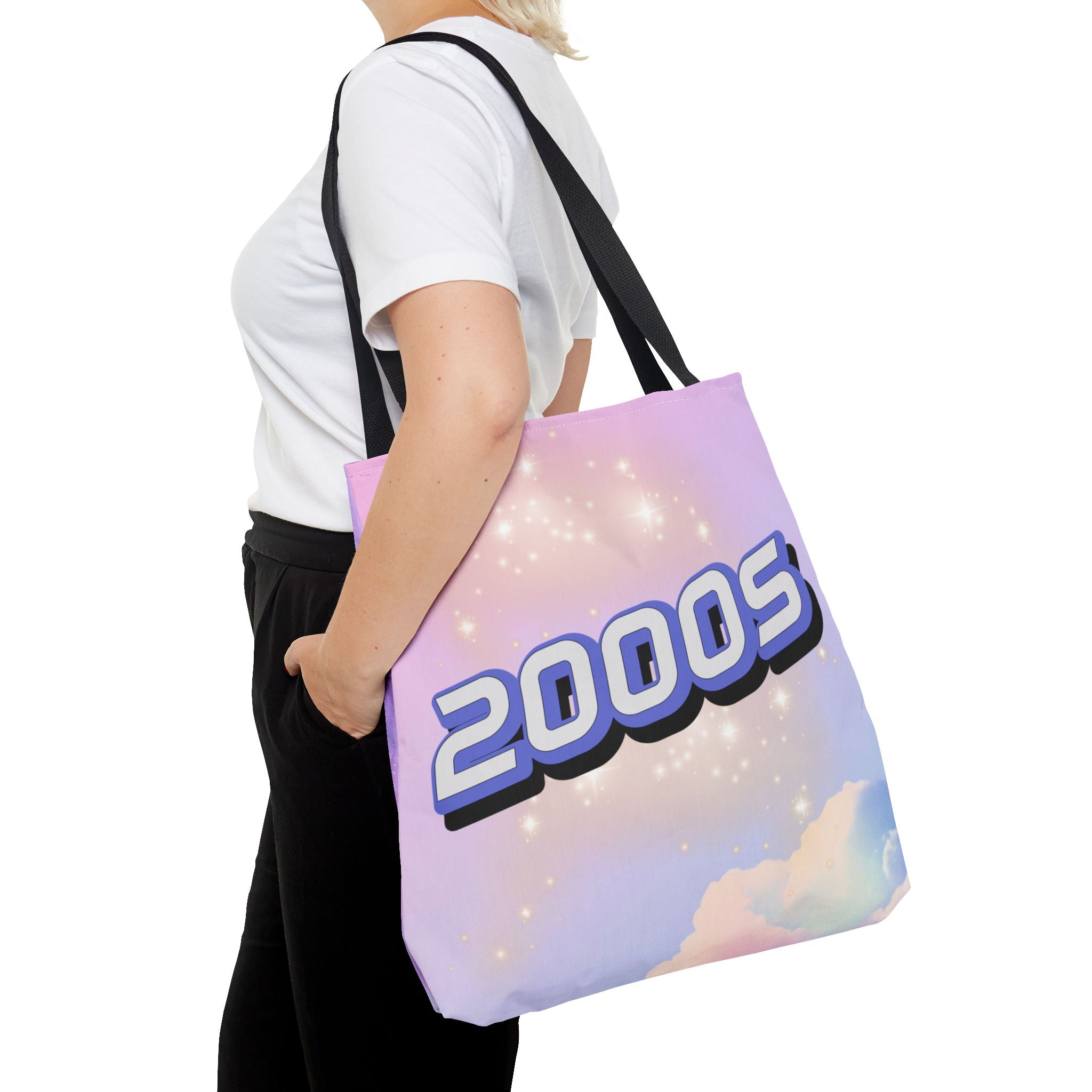 ✨💖 2000s Iridescent Shine Y2K Tote Bag 🌈👜