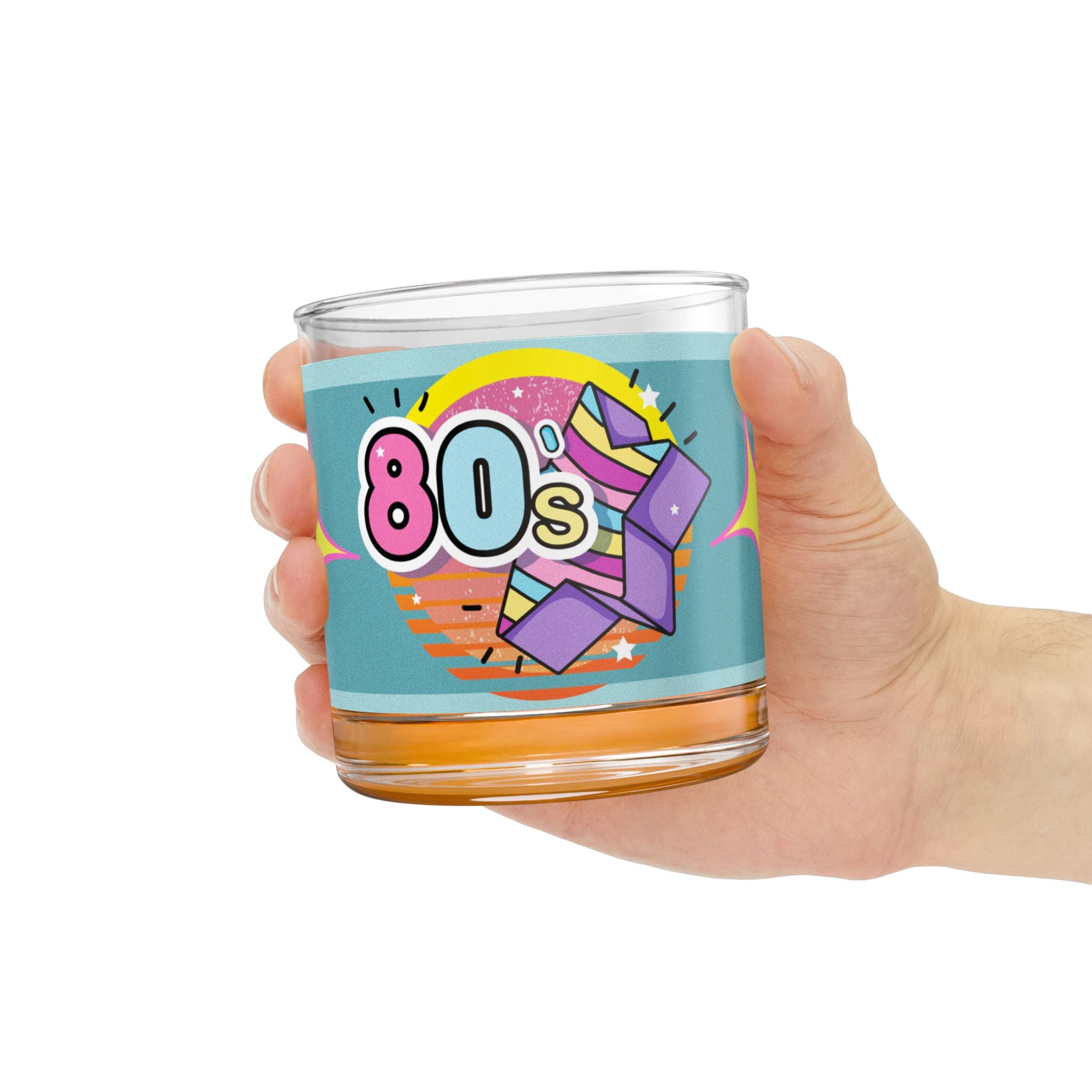 🌴🎉 80s Celebration Miami Palm Trees Glass 🌅✨