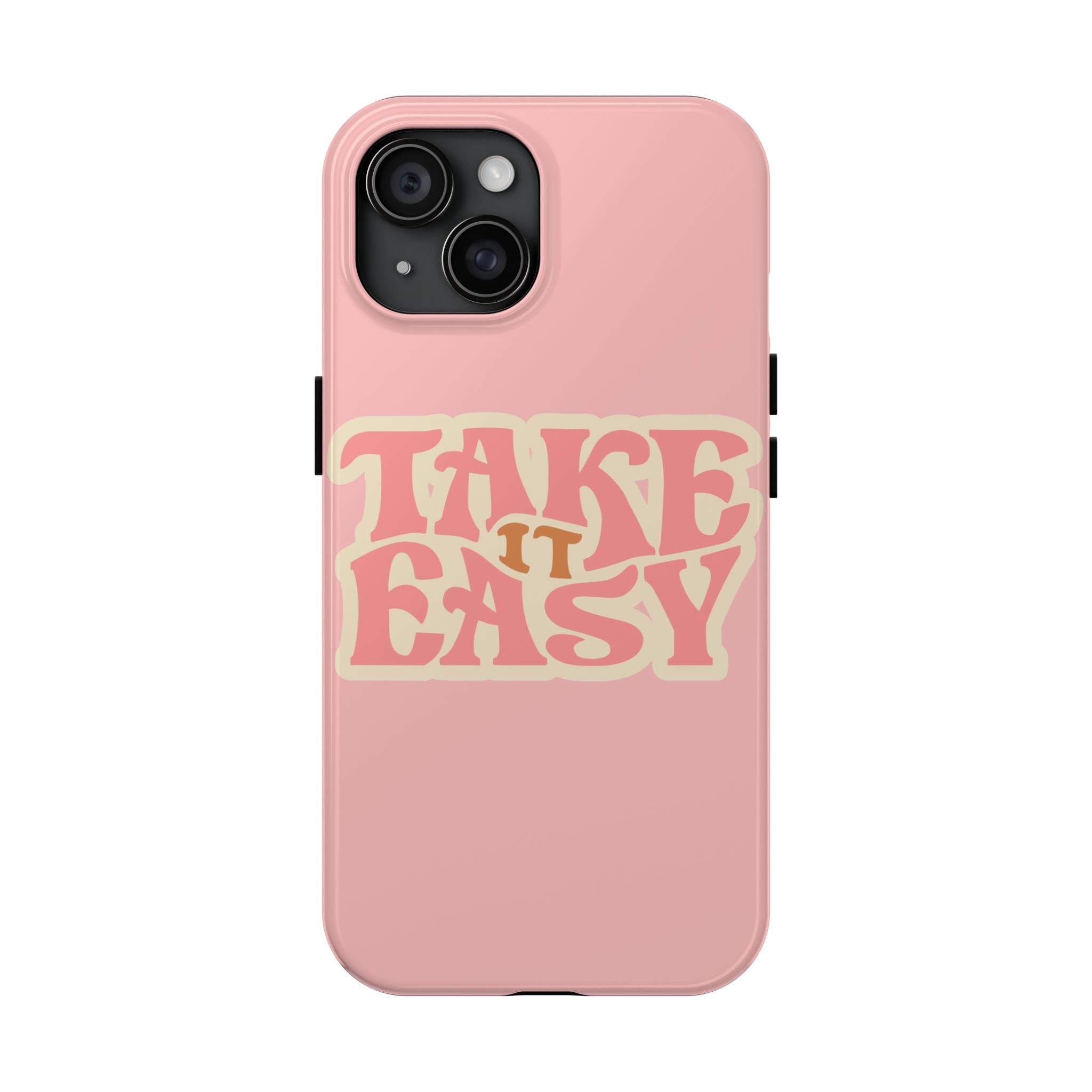 60s Pink Take It Easy Phone Case 🌸✌️📱
