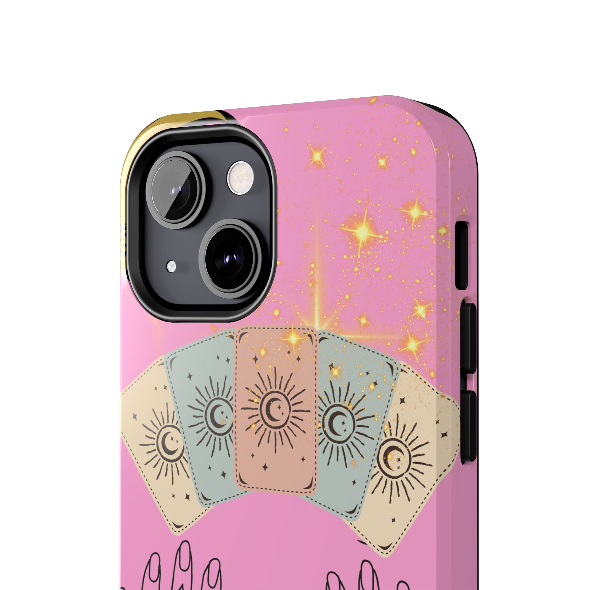 60s–70s Mystical Tarot Henna Hands Phone Case 🔮📱