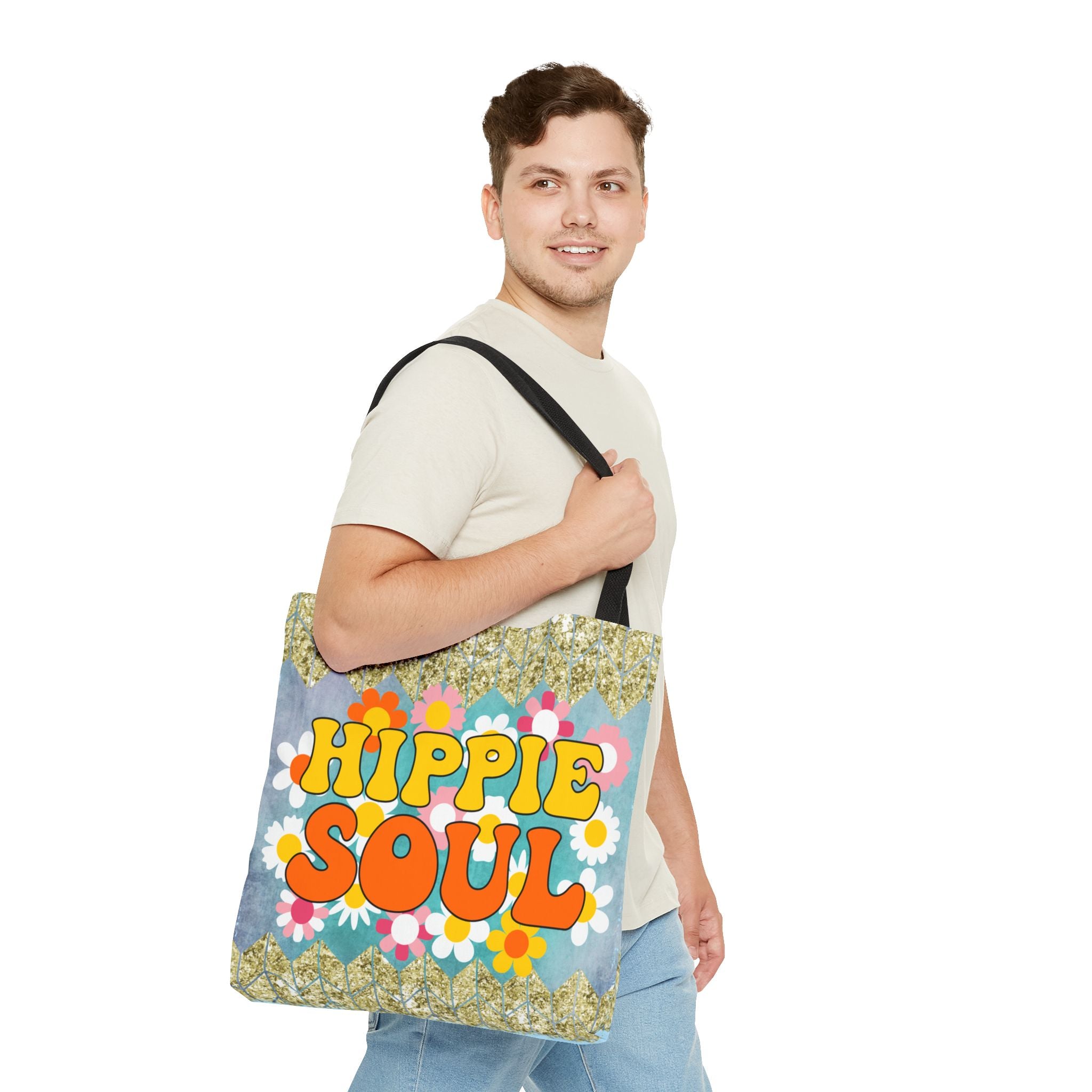 🌈 70s Hippie Soul Van Retro Tote Bag