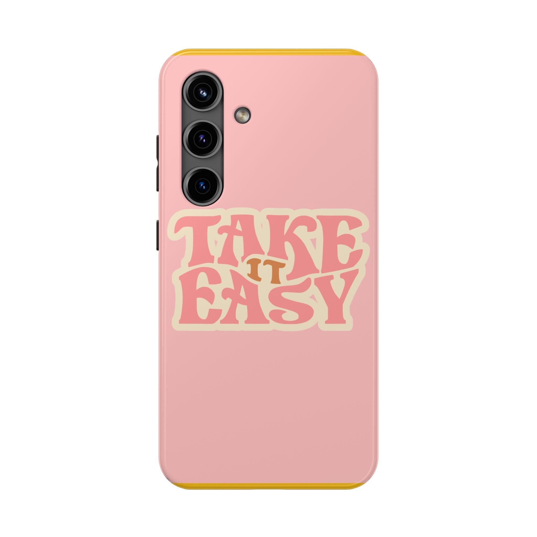 60s Pink Take It Easy Phone Case 🌸✌️📱