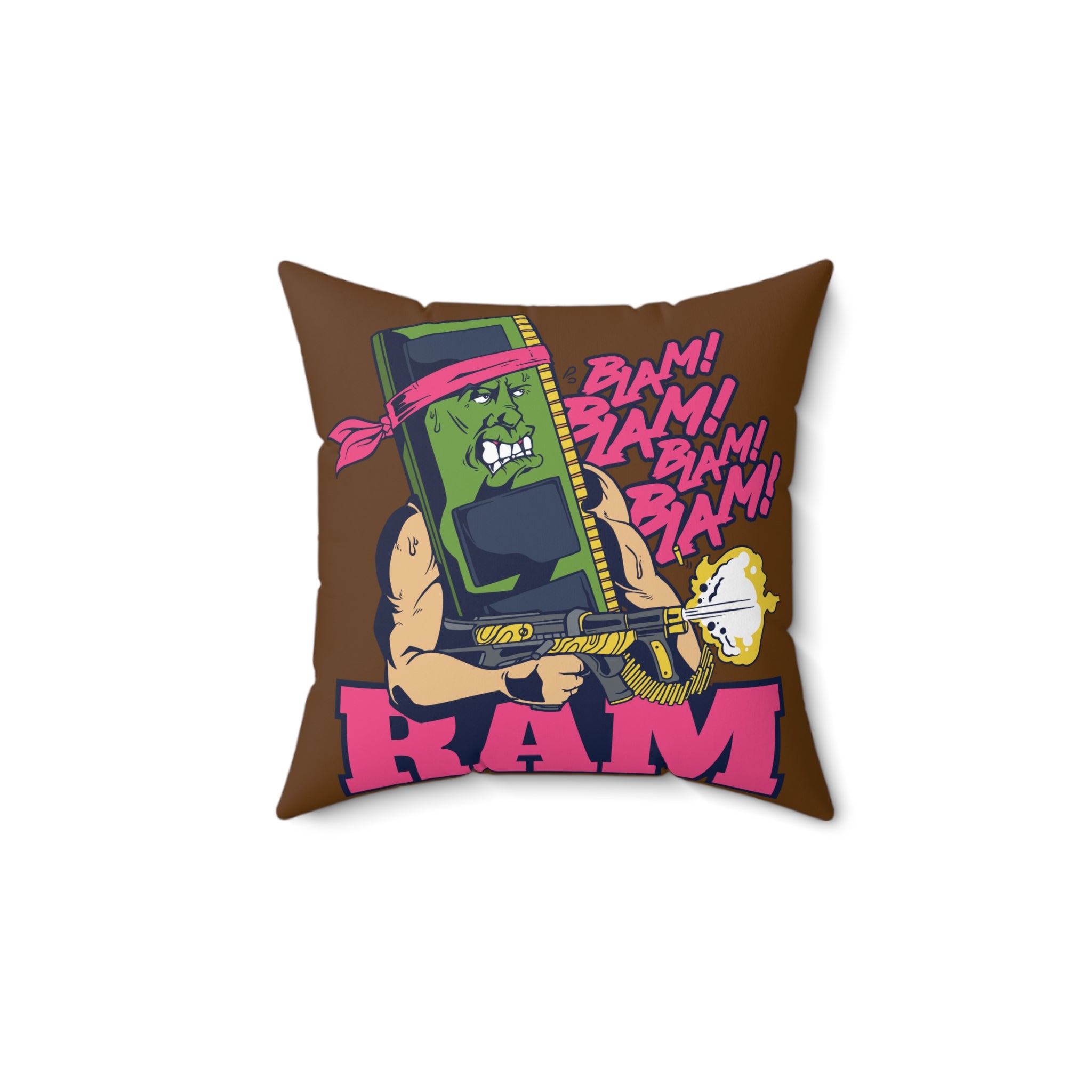 Blam Blam Blam Rambo! 80 Nostalgia Pillow