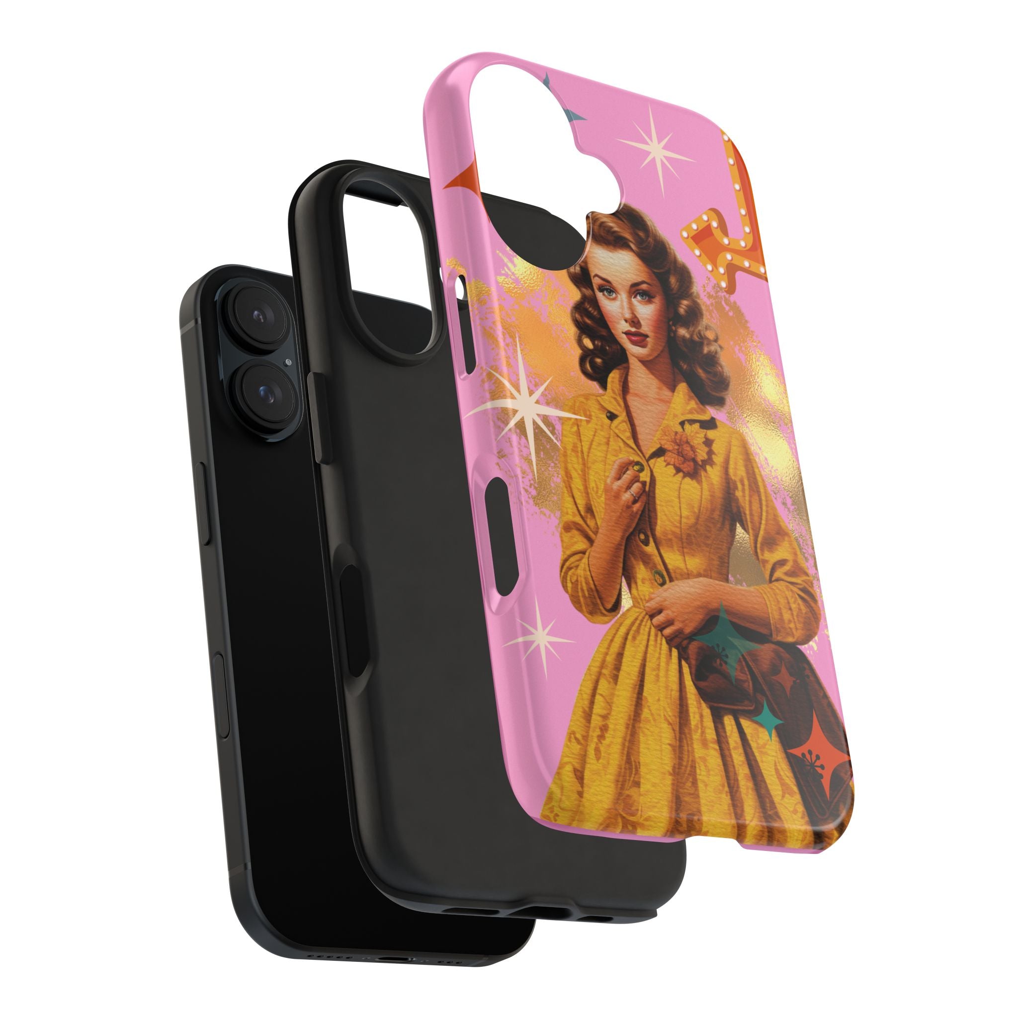 50s Pink Glam Retro Phone Case 💖📱