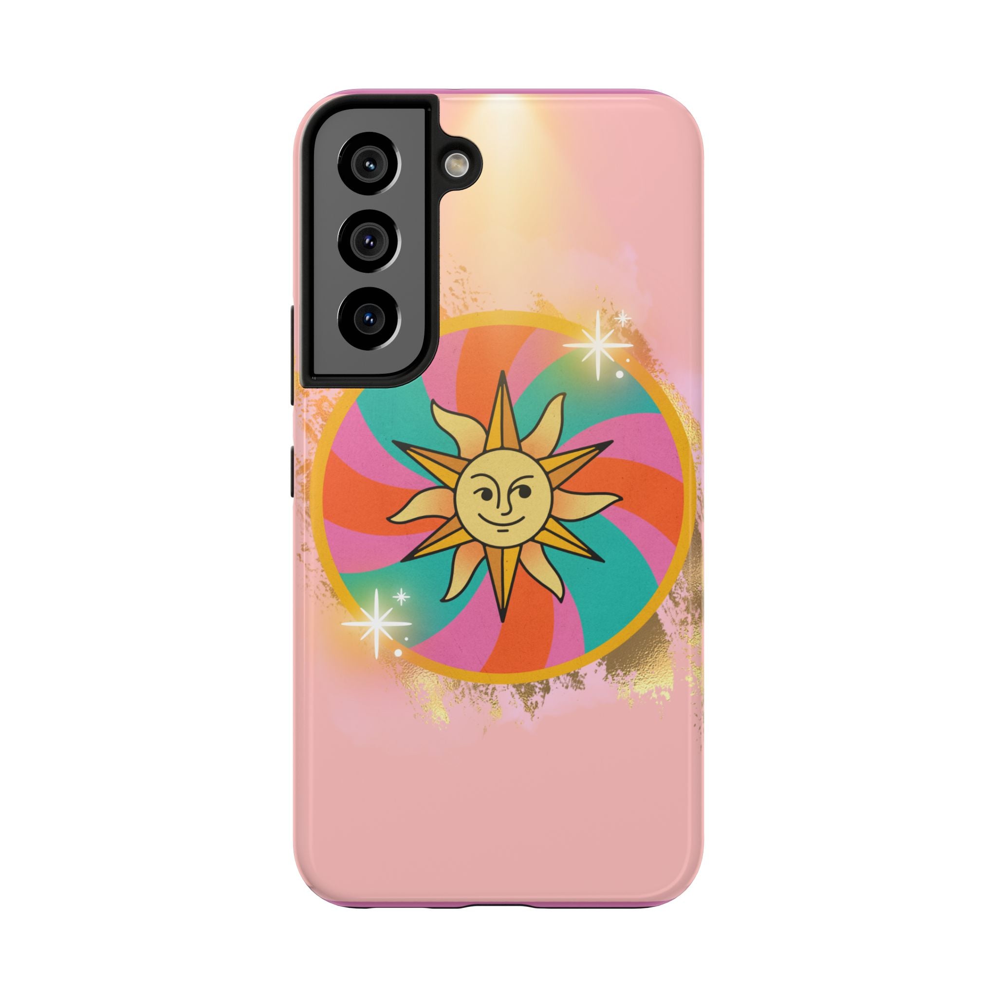 70s Sunshine Tarot Gold Mystical Phone Case 🔮☀️📱