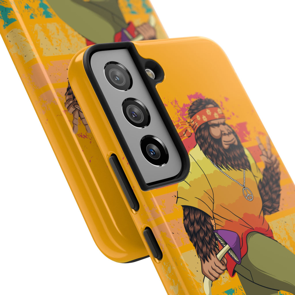 70s Bigfoot Mushroom Hunting Peace Phone Case 🍄✌️