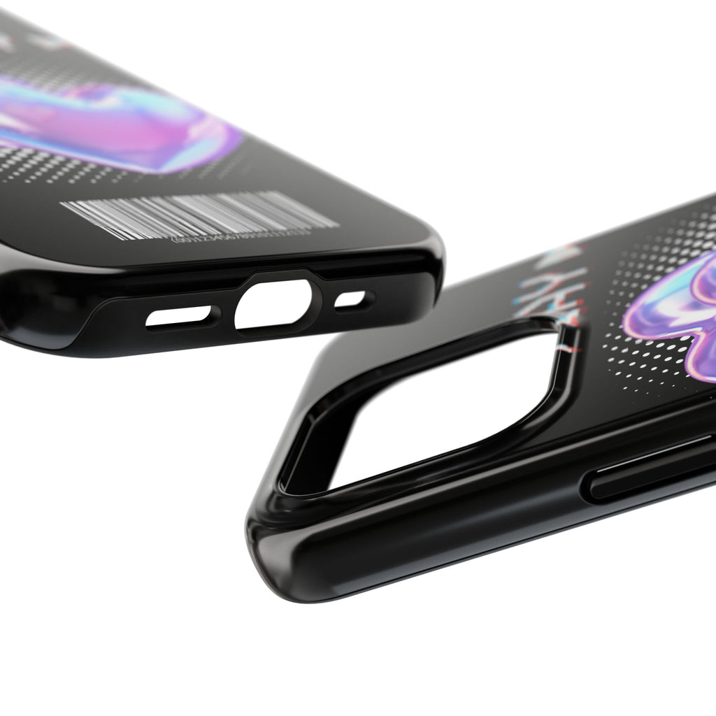 Y2K Black Play Barcode Phone Case 📱🖤