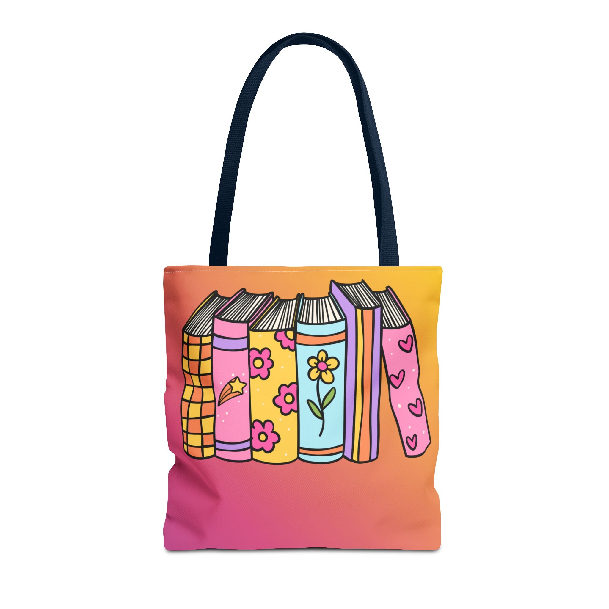 💿 90s Book Collector Bright Books Tote Bag