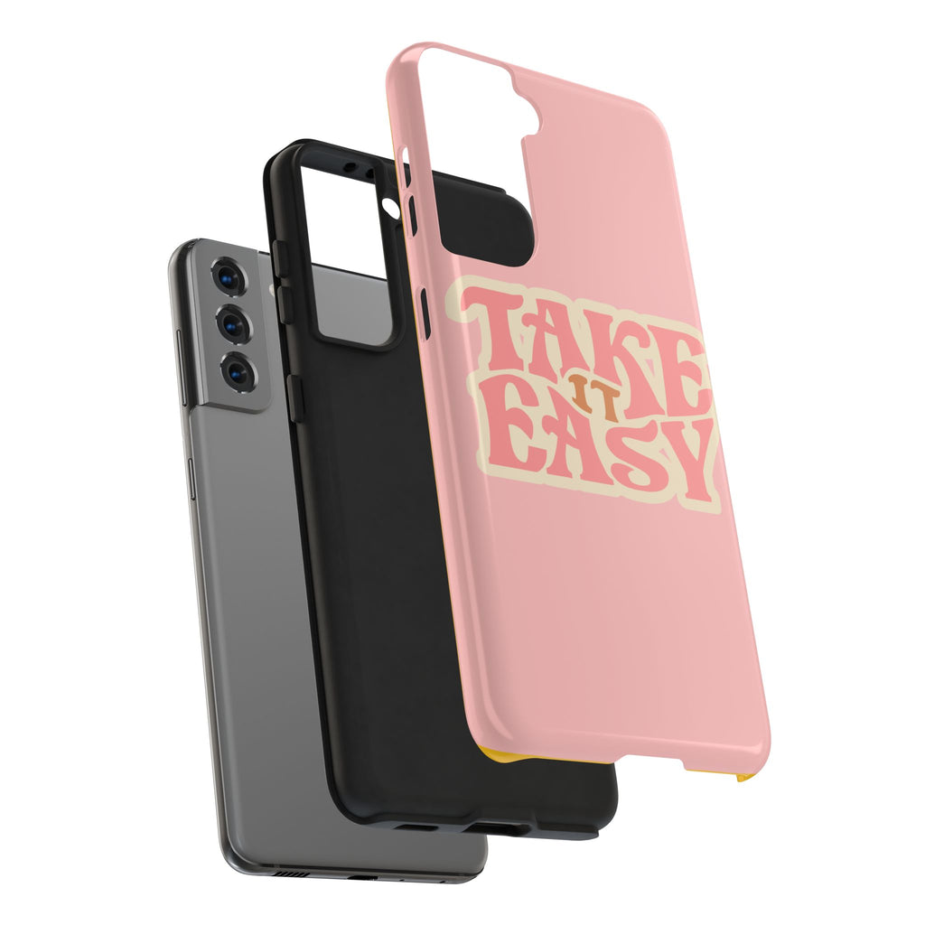 60s Pink Take It Easy Phone Case 🌸✌️📱