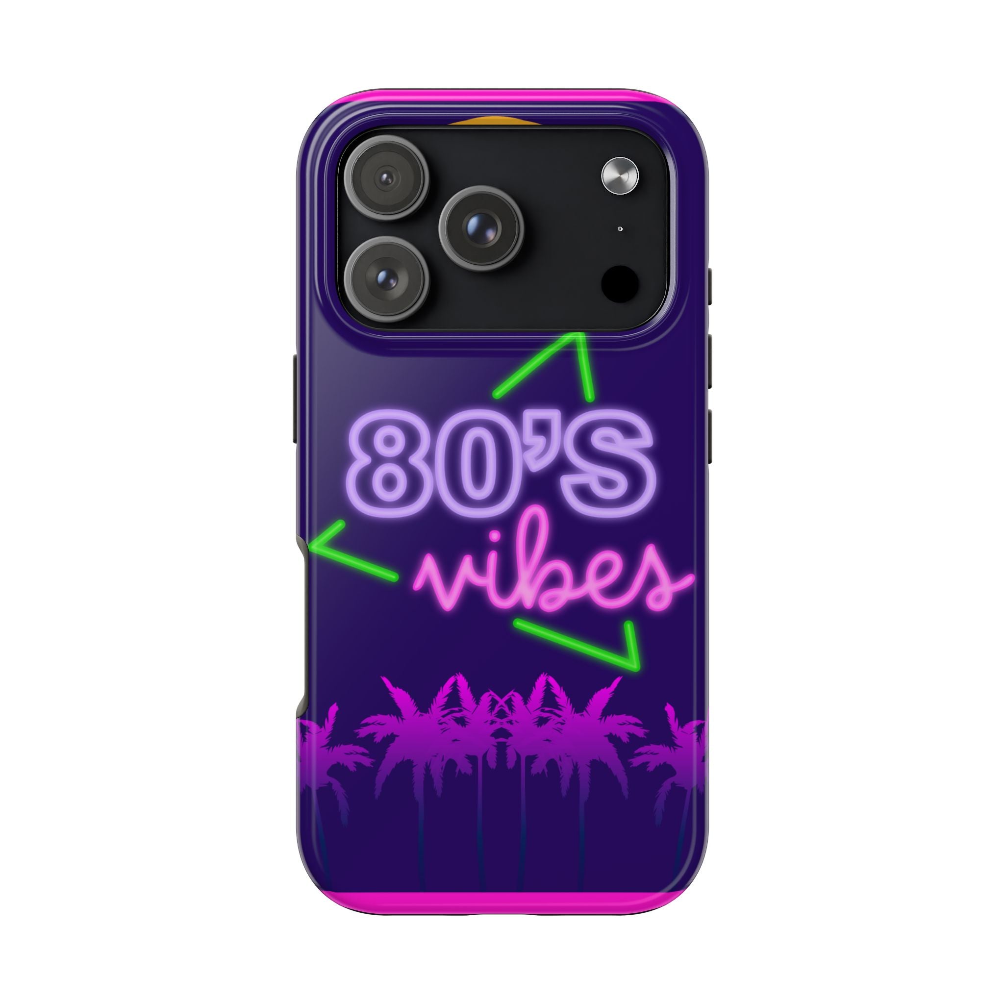 80s Vibes Synthwave Palm Trees Phone Case 🌴🎹📱