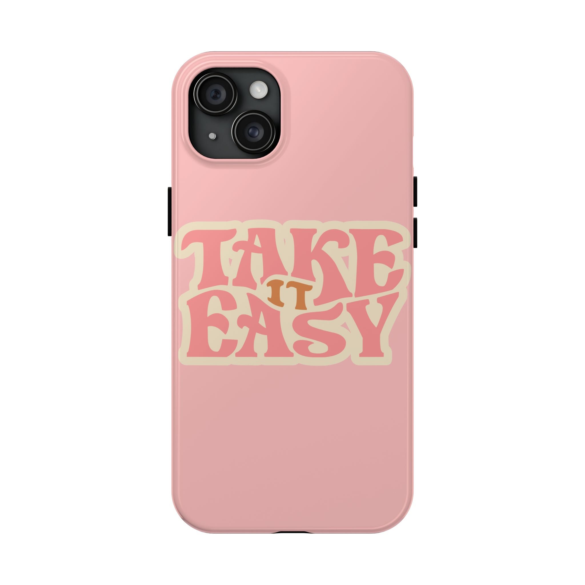 60s Pink Take It Easy Phone Case 🌸✌️📱