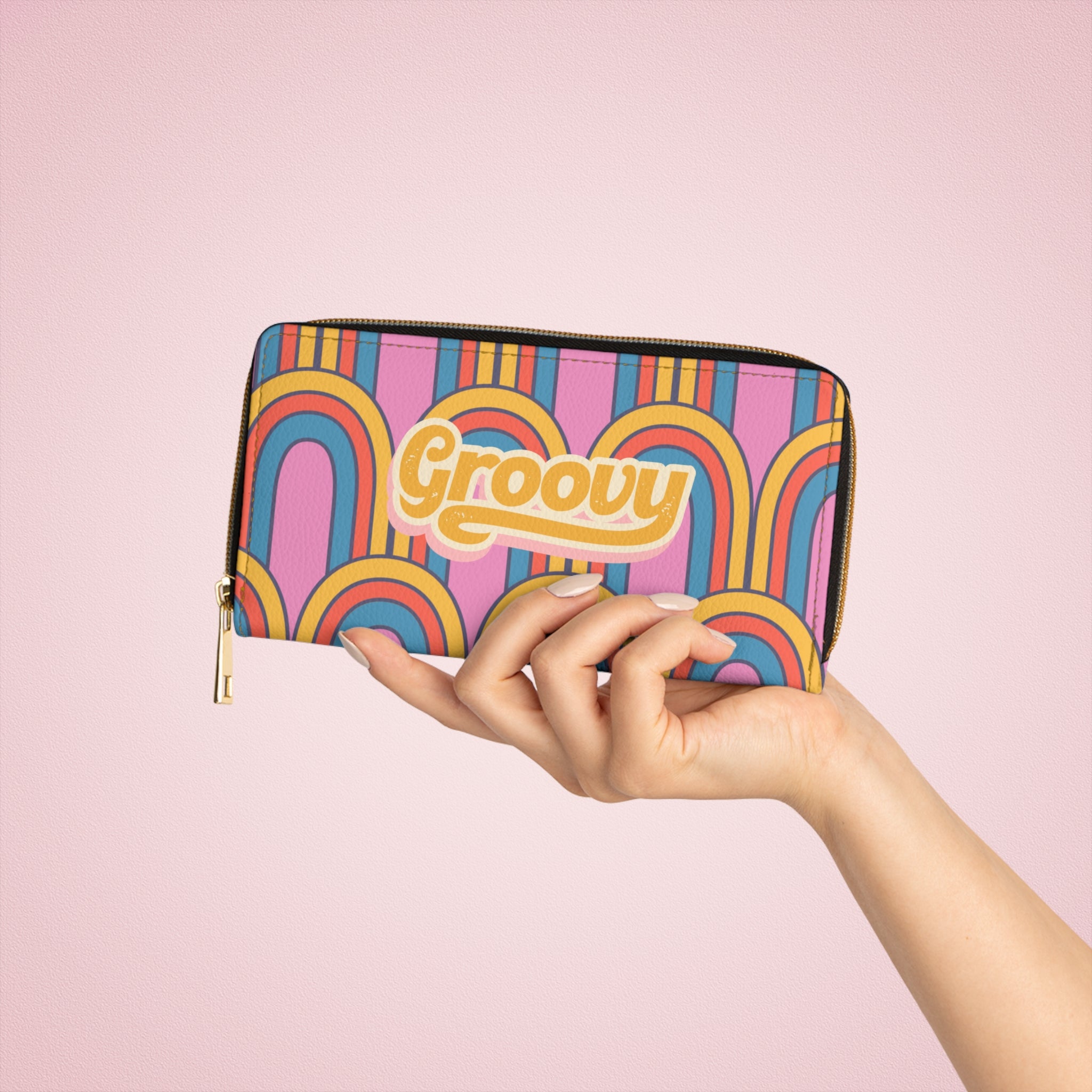 70s Rainbow Groovy Wallet 🌈🕶️💛