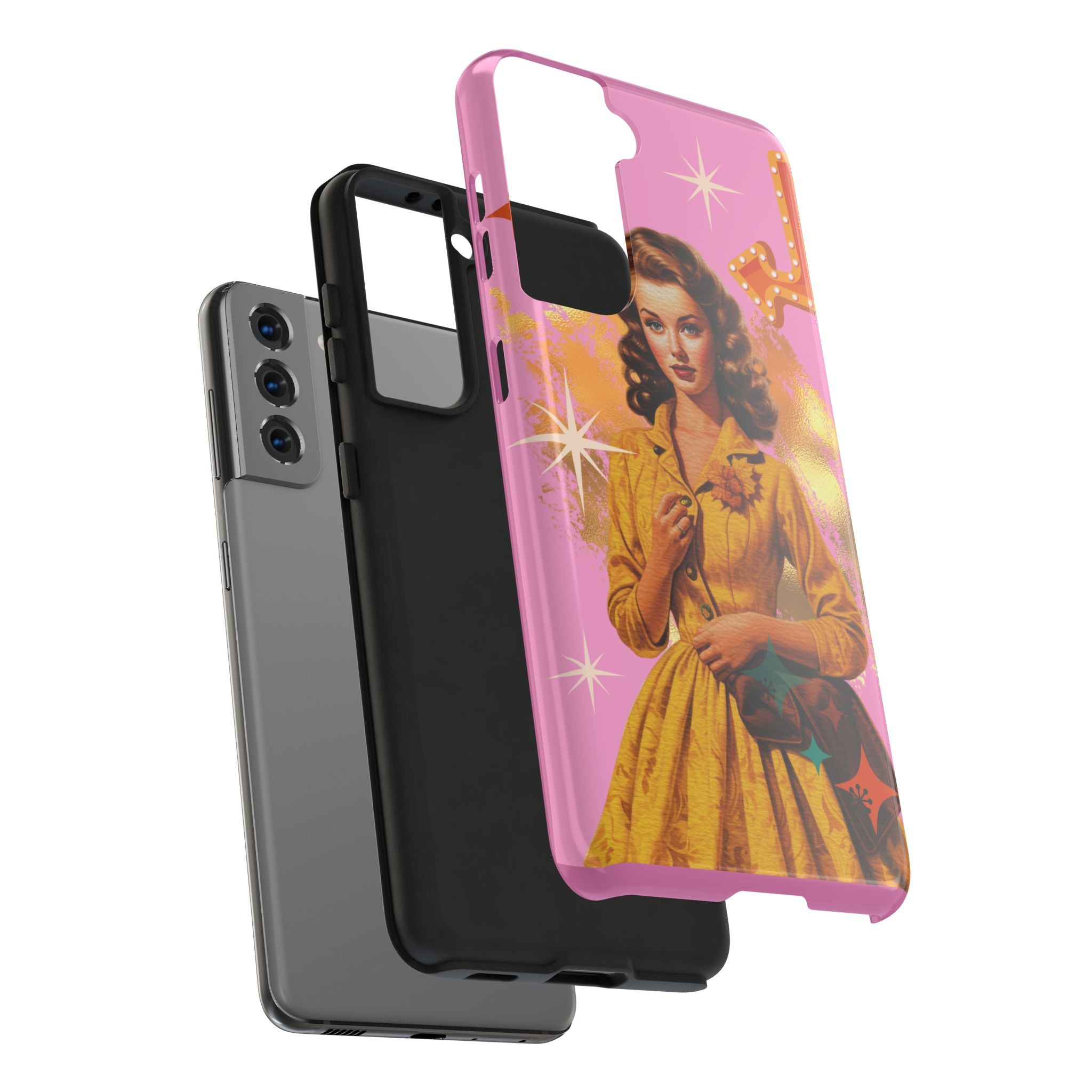 50s Pink Glam Retro Phone Case 💖📱