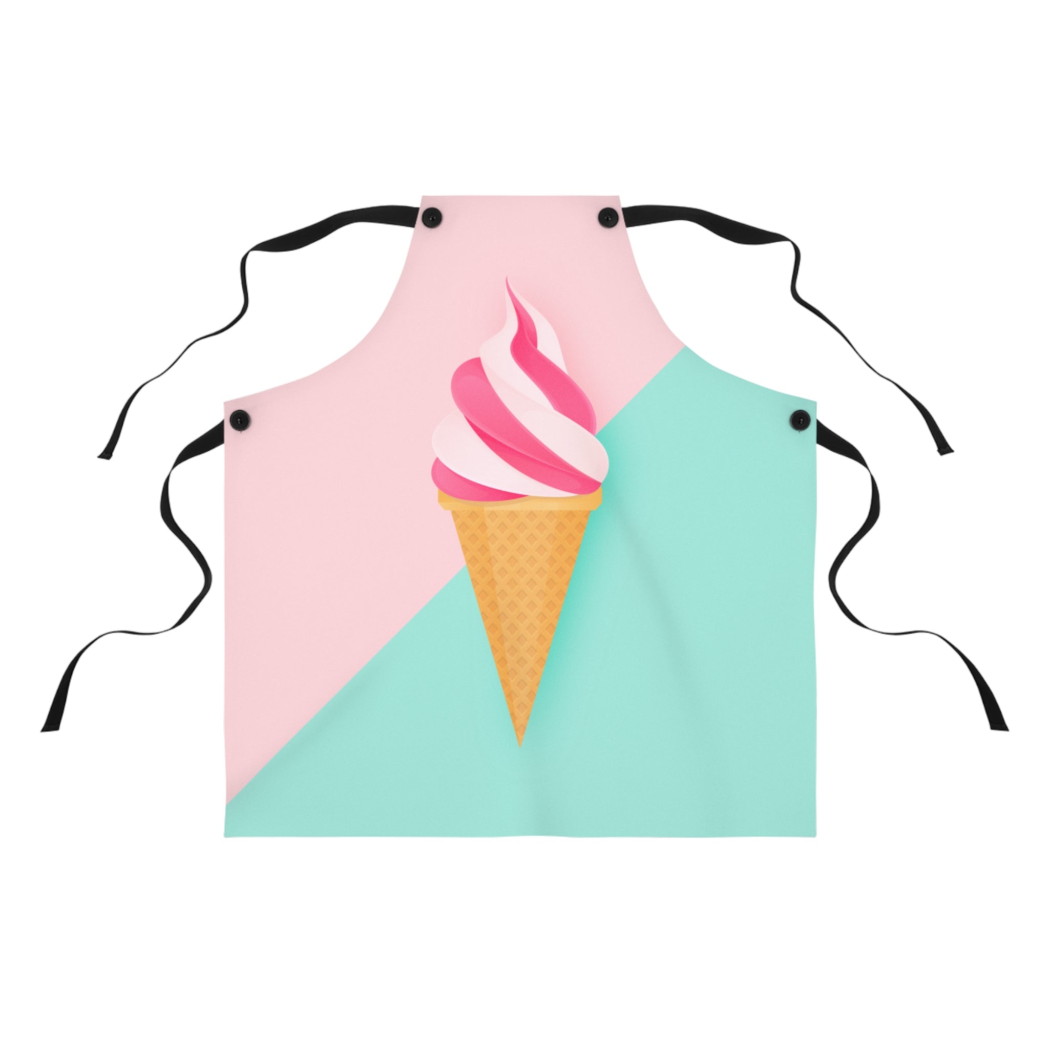 50s–60s Cutesy Ice Cream Cone Cooking Apron 🍦💖👩‍🍳