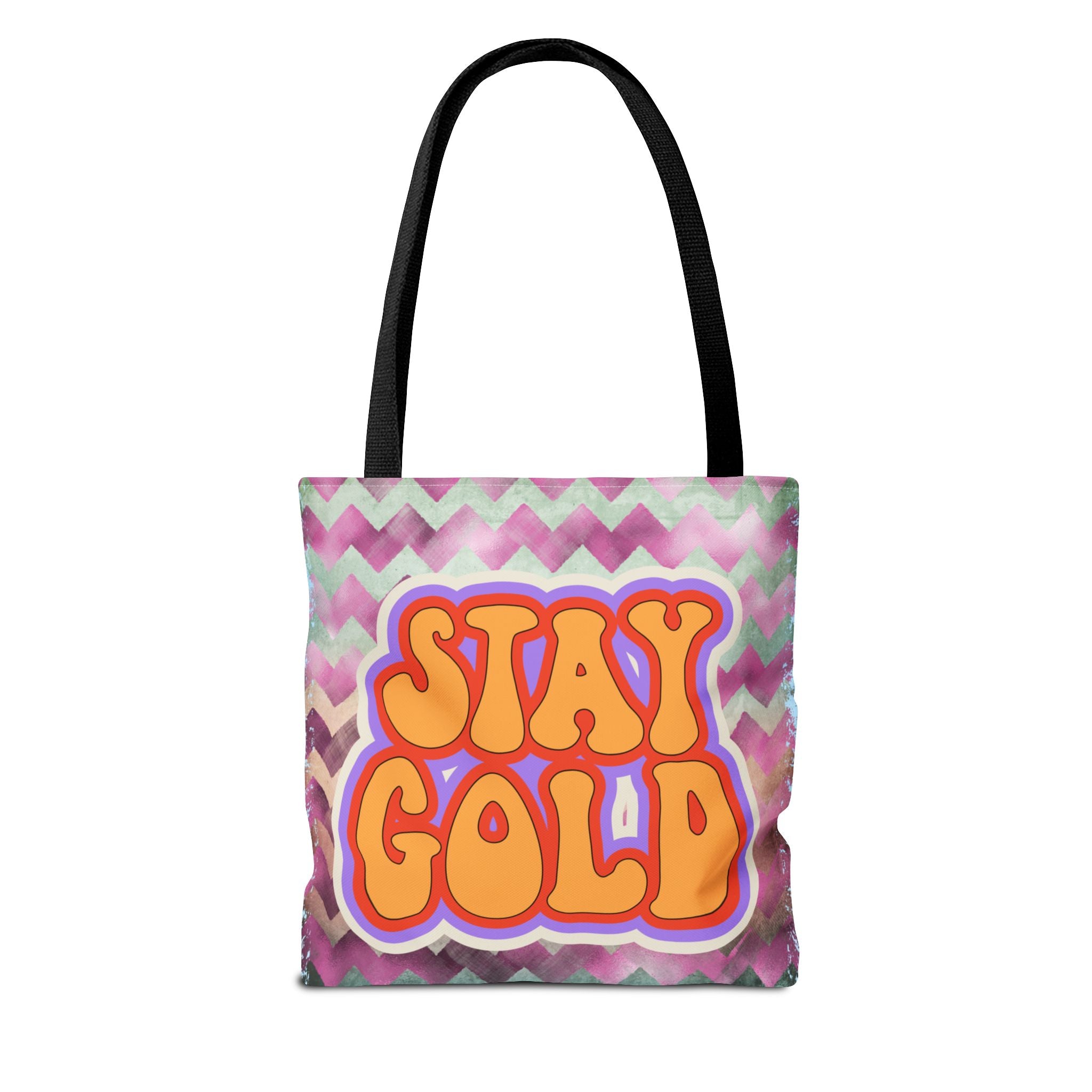 🌟 70s “Stay Gold” Retro Tote Bag