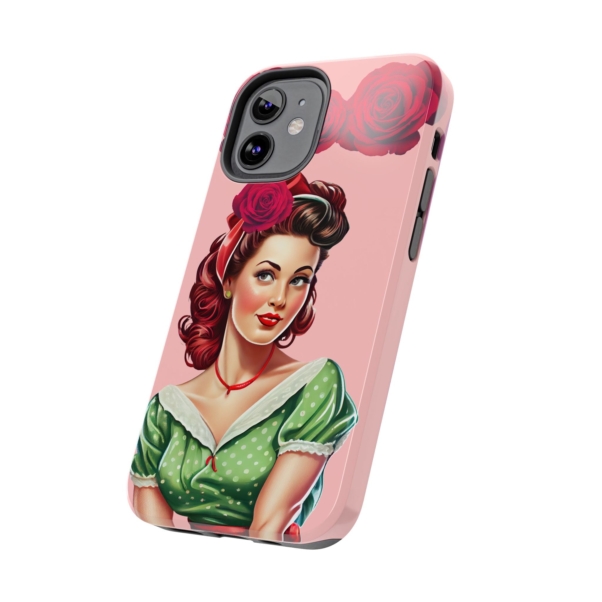 50s Rose Pinup Romance Phone Case 🌹💕📱