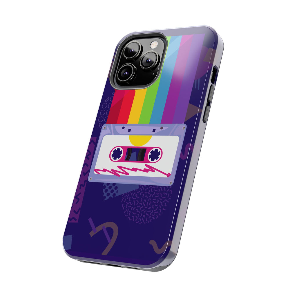80s–90s Cassette Rainbow Phone Case 📼🌈📱