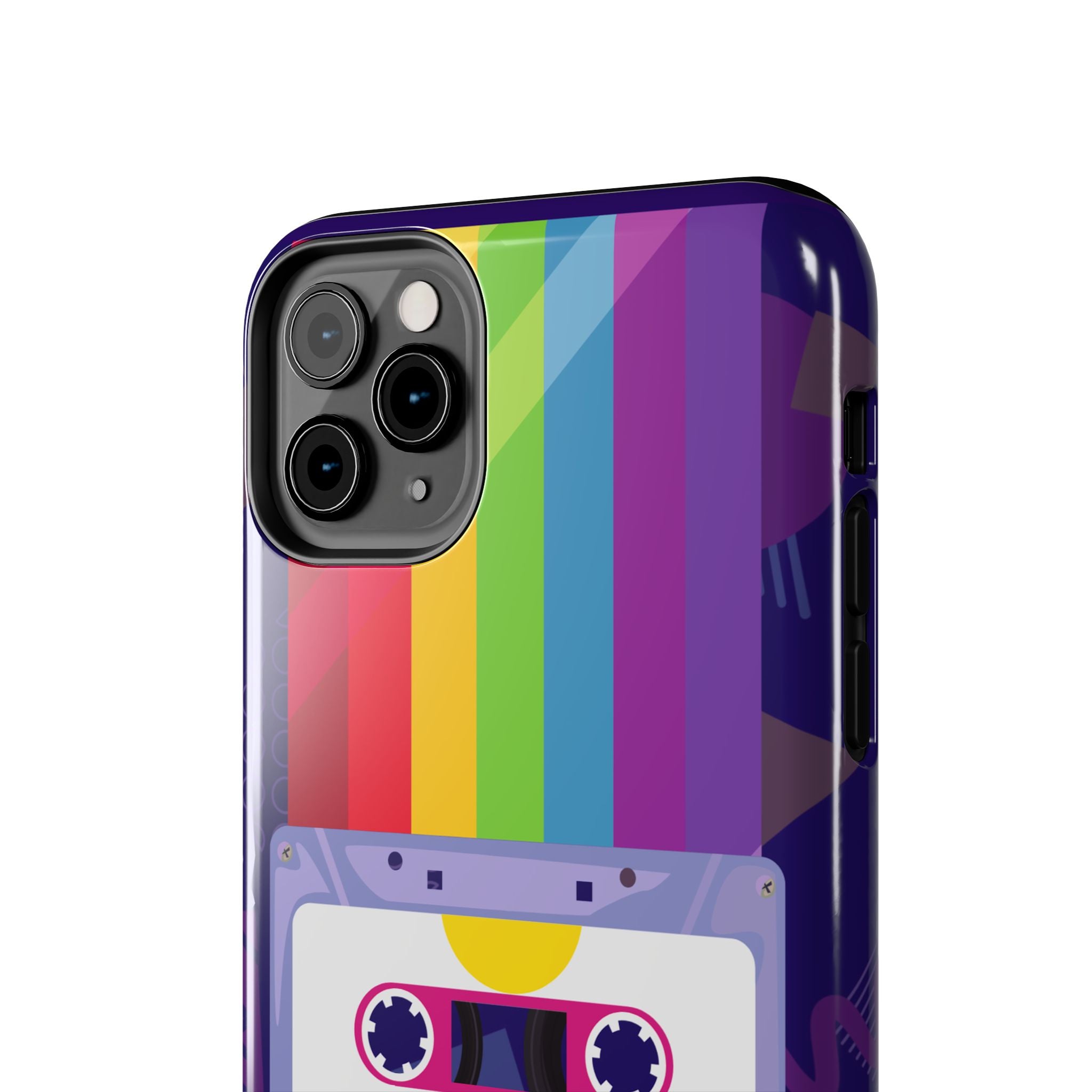80s–90s Cassette Rainbow Phone Case 📼🌈📱