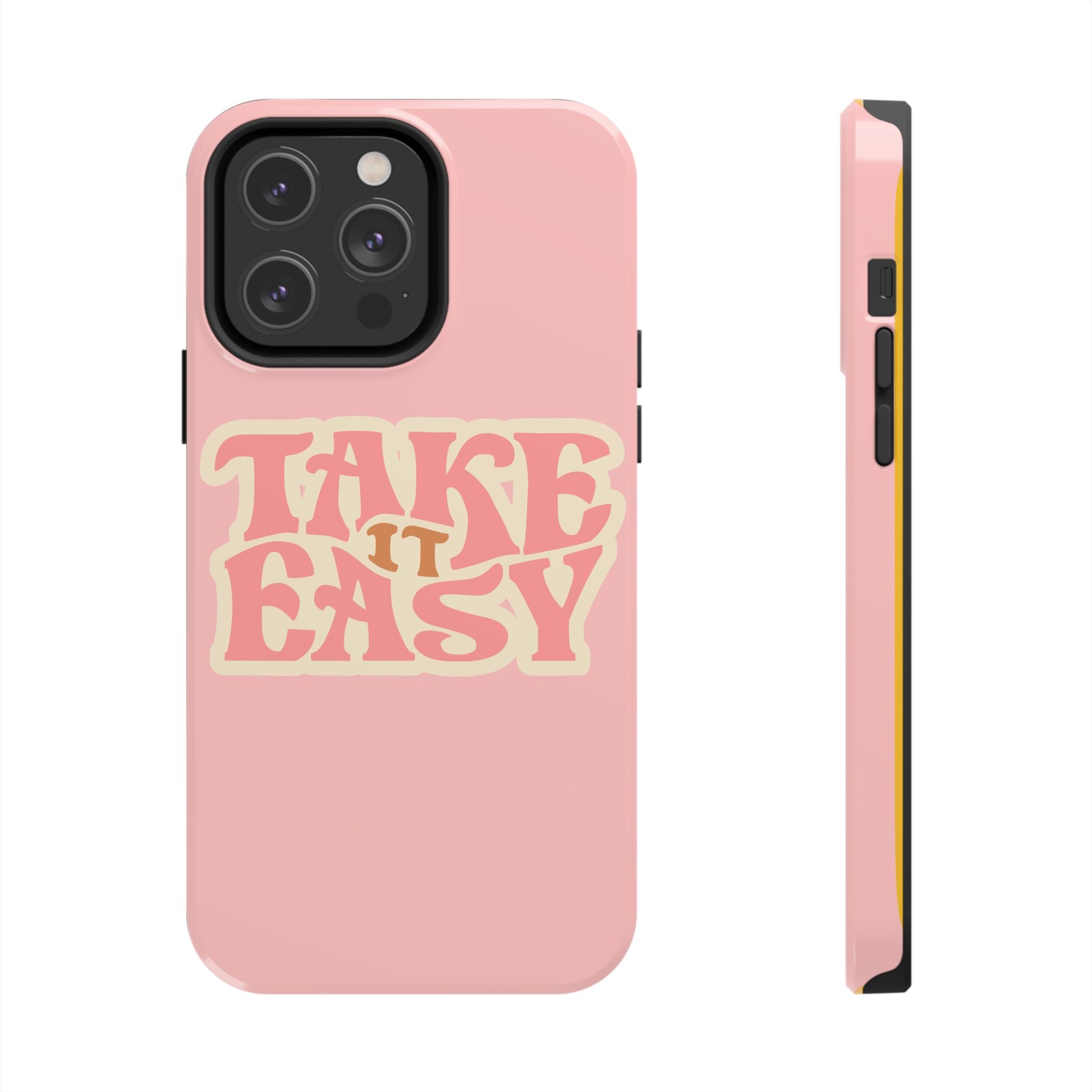 60s Pink Take It Easy Phone Case 🌸✌️📱
