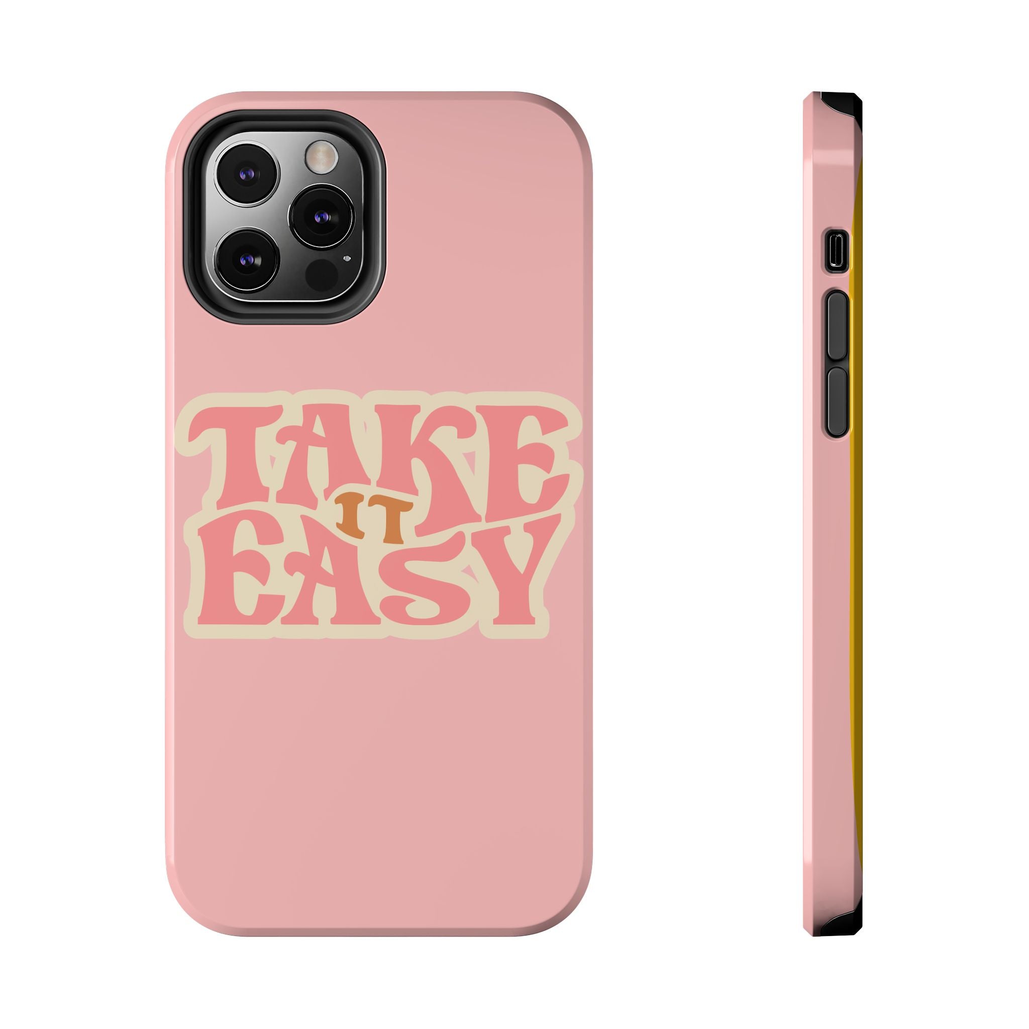 60s Pink Take It Easy Phone Case 🌸✌️📱