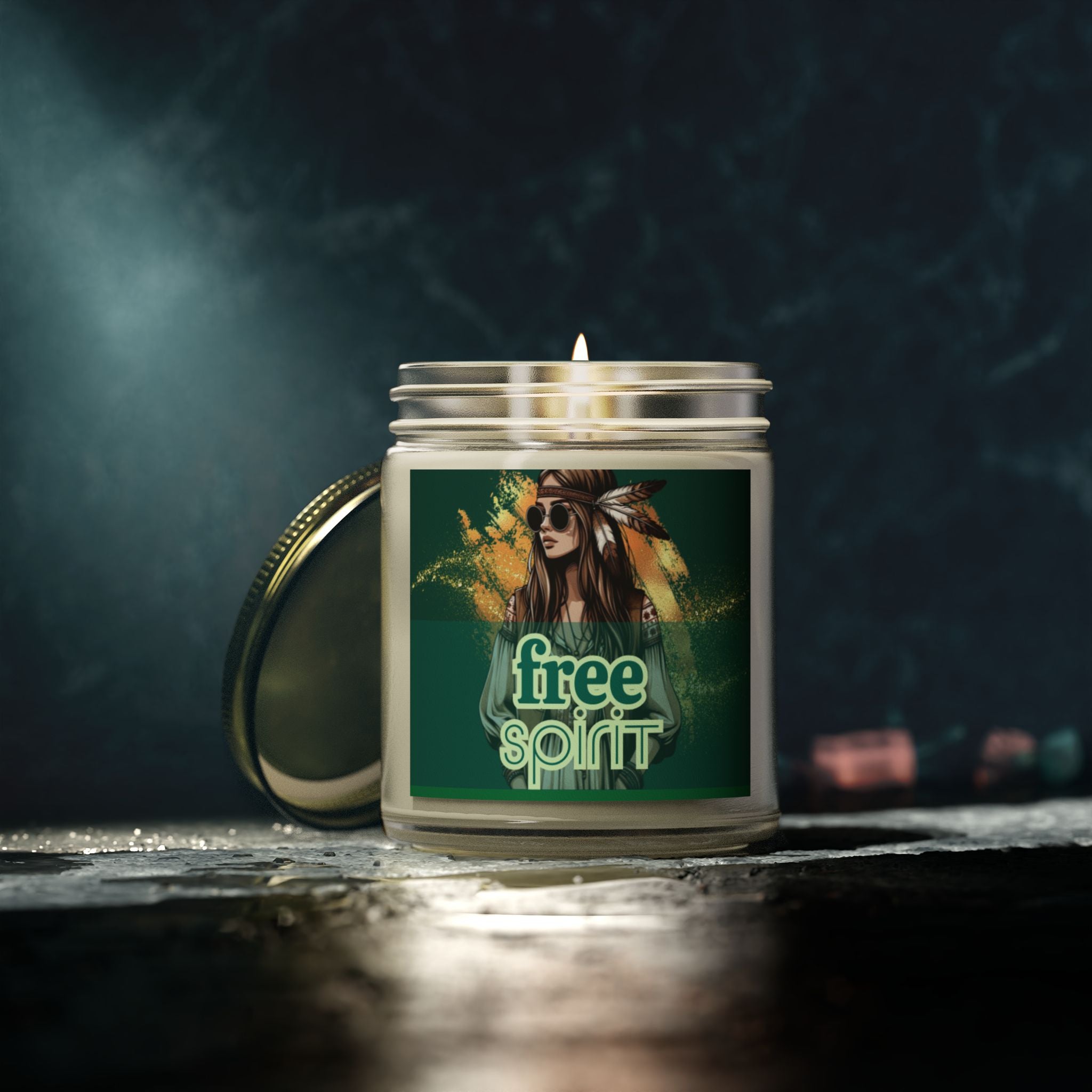 🌼 Free Spirit Hippie Girl Candle