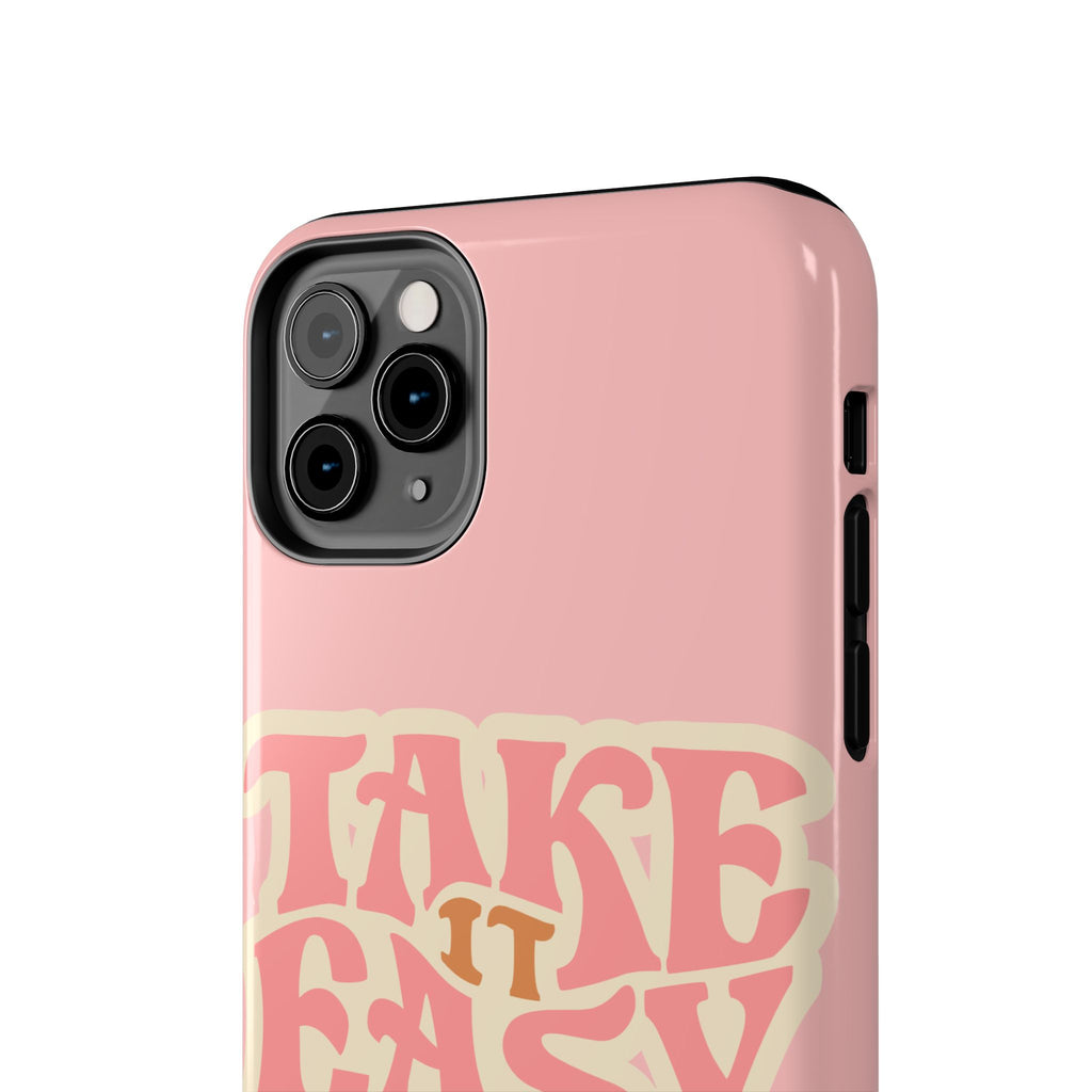 60s Pink Take It Easy Phone Case 🌸✌️📱