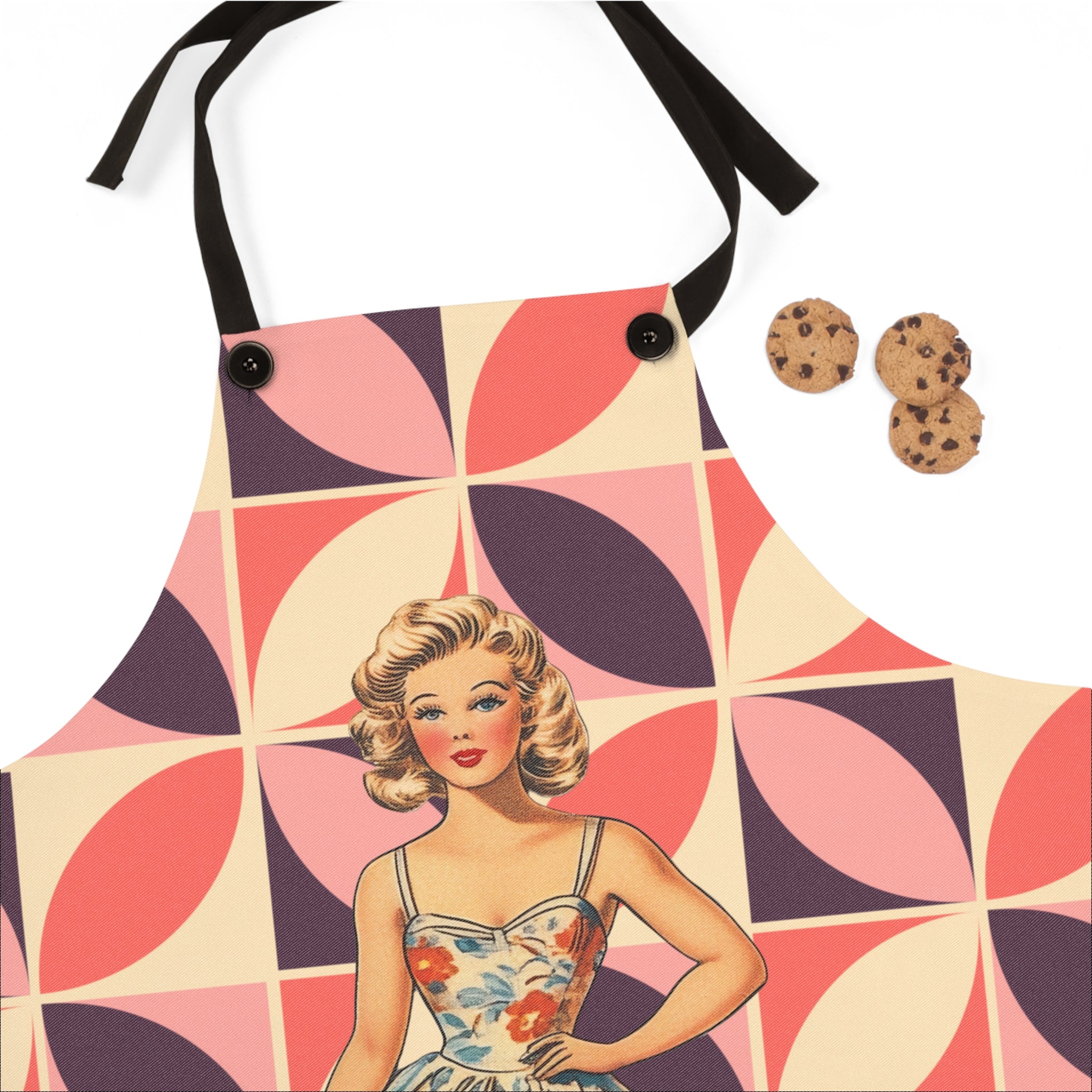 60s Pinup Love Cooking Apron 💕👩‍🍳
