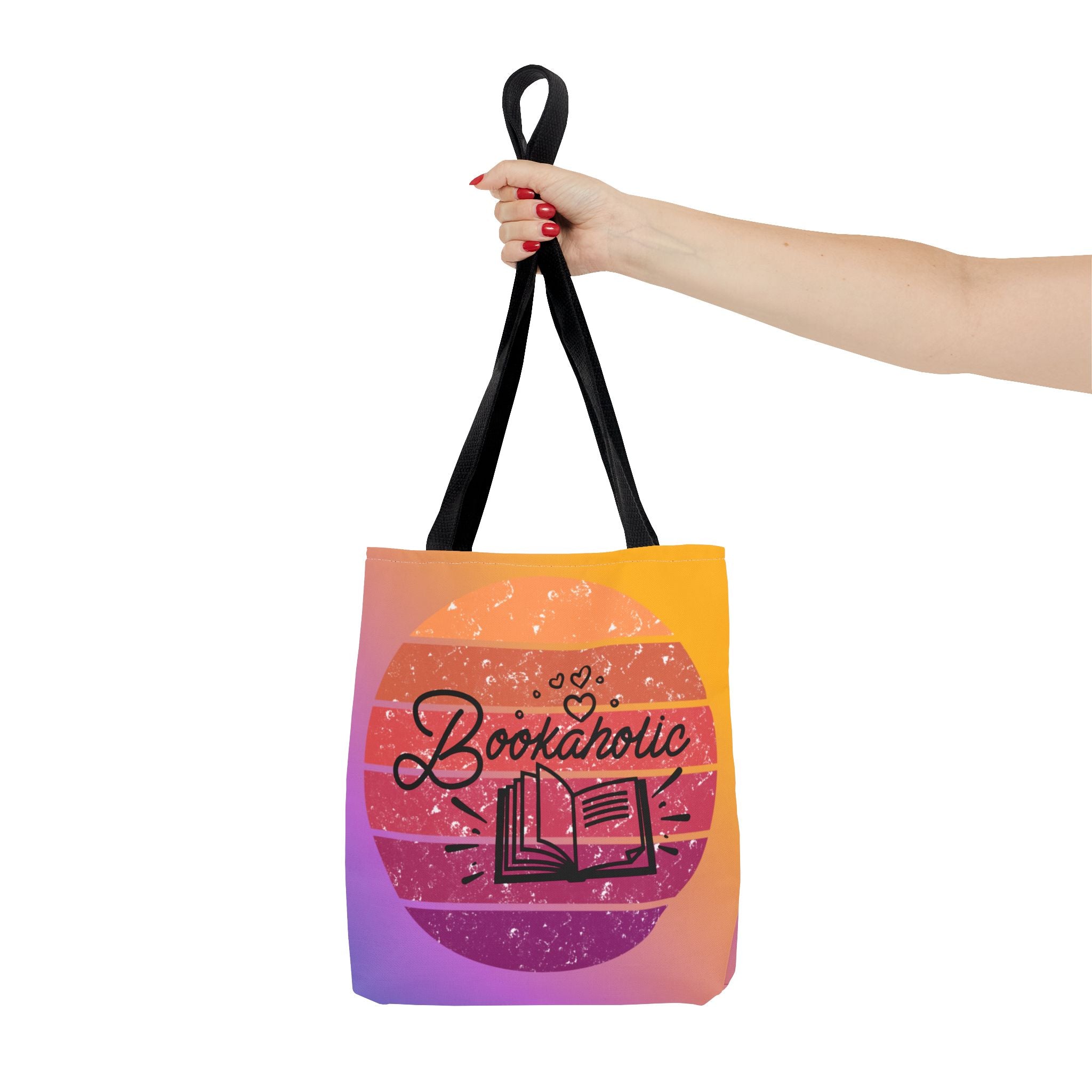 📚 60s Bookaholic Retro Tote Bag