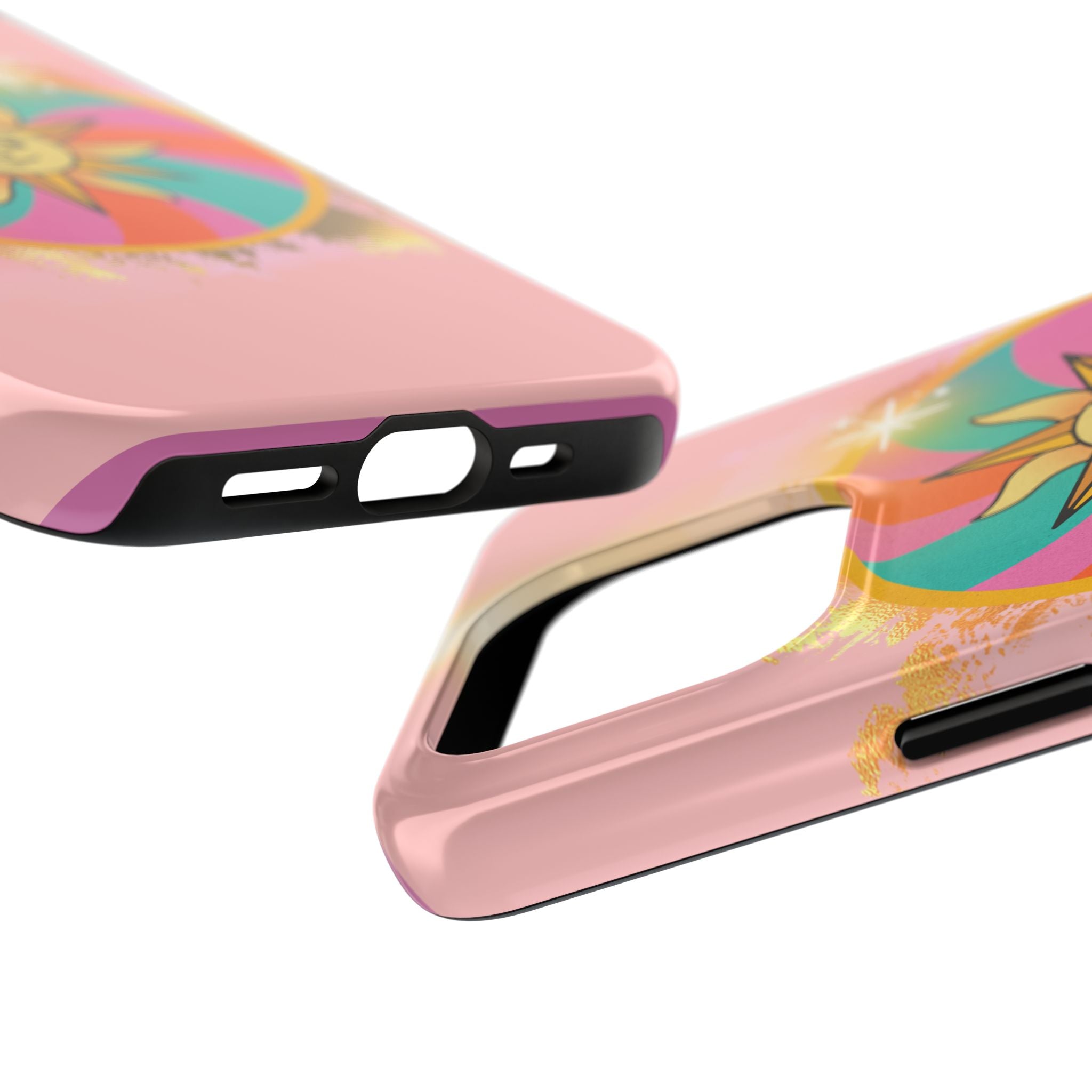 70s Sunshine Tarot Gold Mystical Phone Case 🔮☀️📱