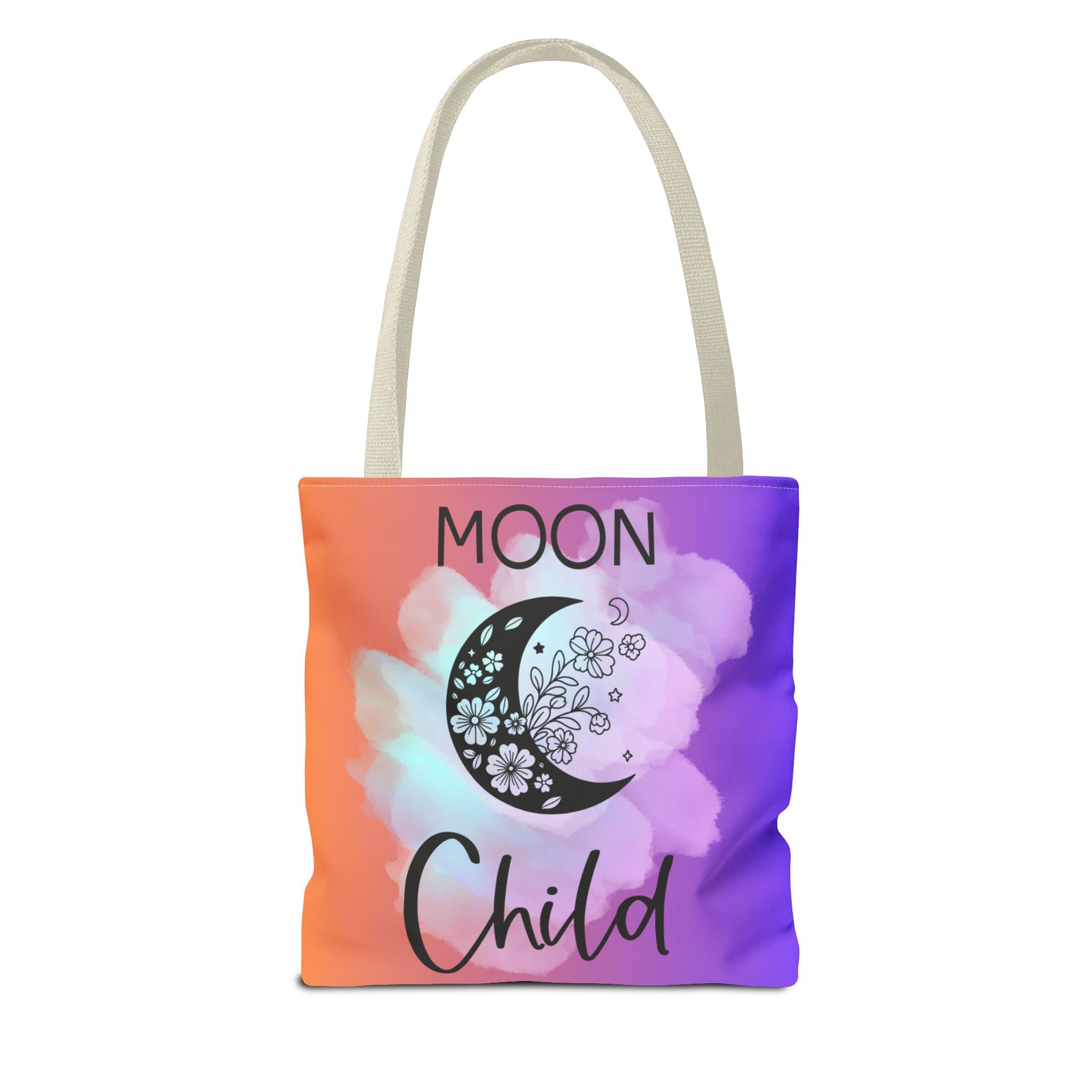 🌙✨ 60s - 70s Moon Child Tote Bag 🌼🌈
