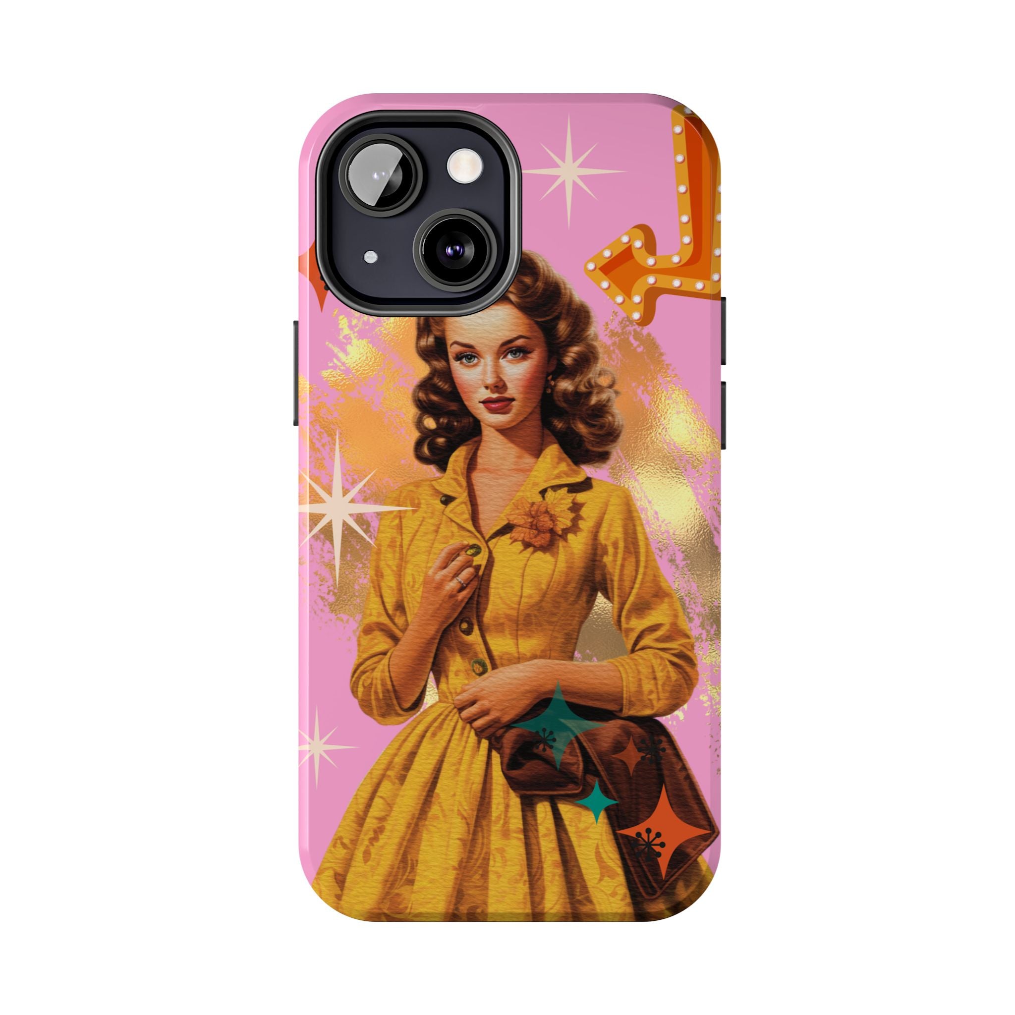 50s Pink Glam Retro Phone Case 💖📱