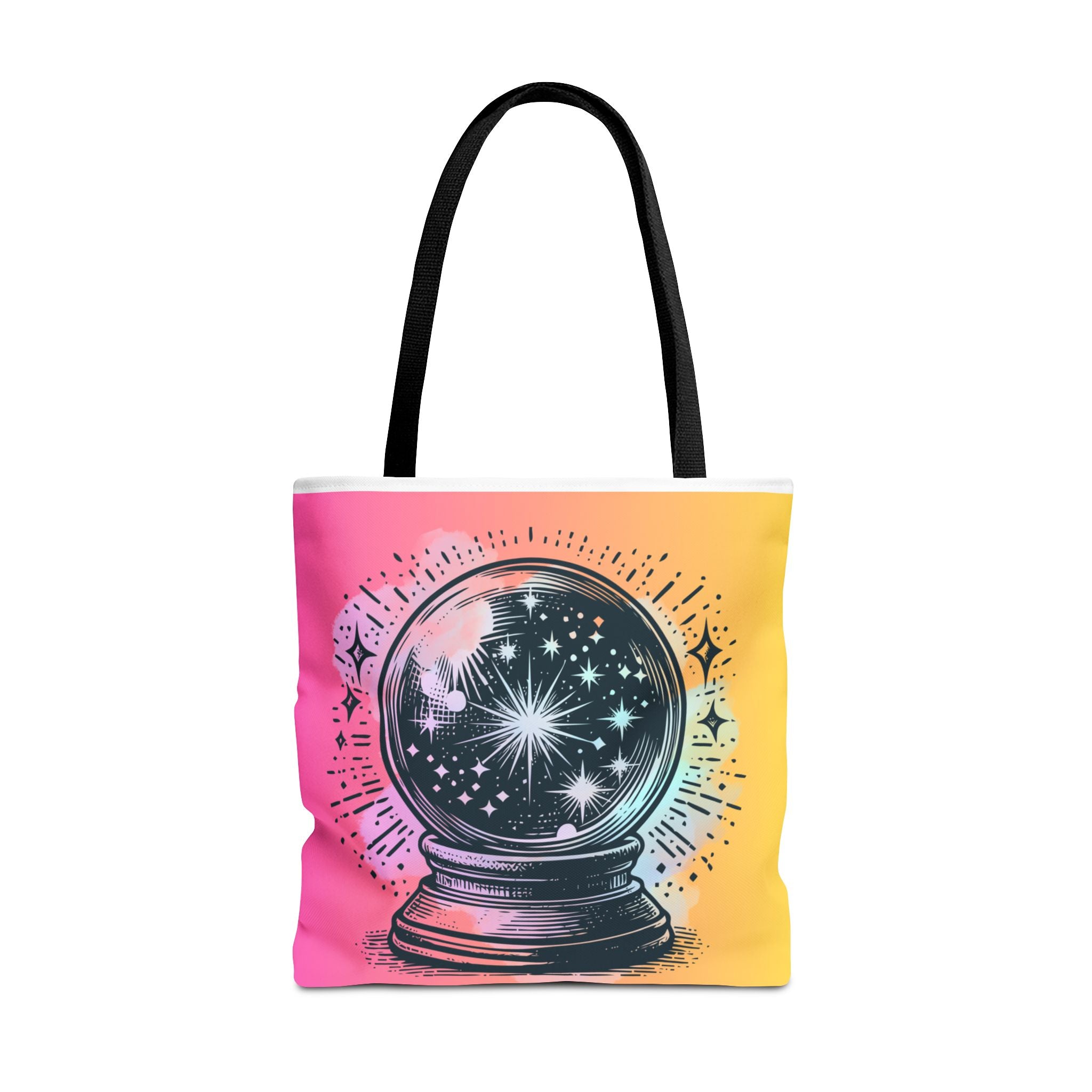 🔮✨ 70s Crystal Ball Mystical Tote Bag 🌼🌙