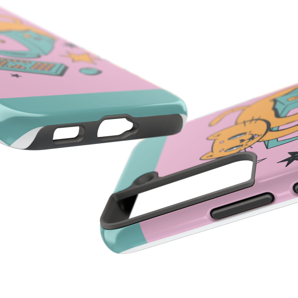 90s Cat and Computer Phone Case 🐱💾