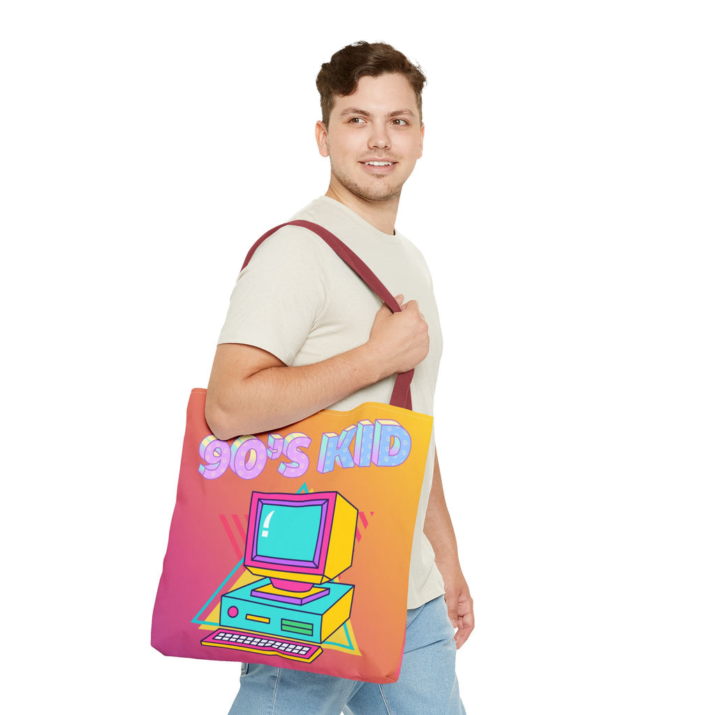 💾🖥️ 90s Kid Computer Tote Bag 🌈✨