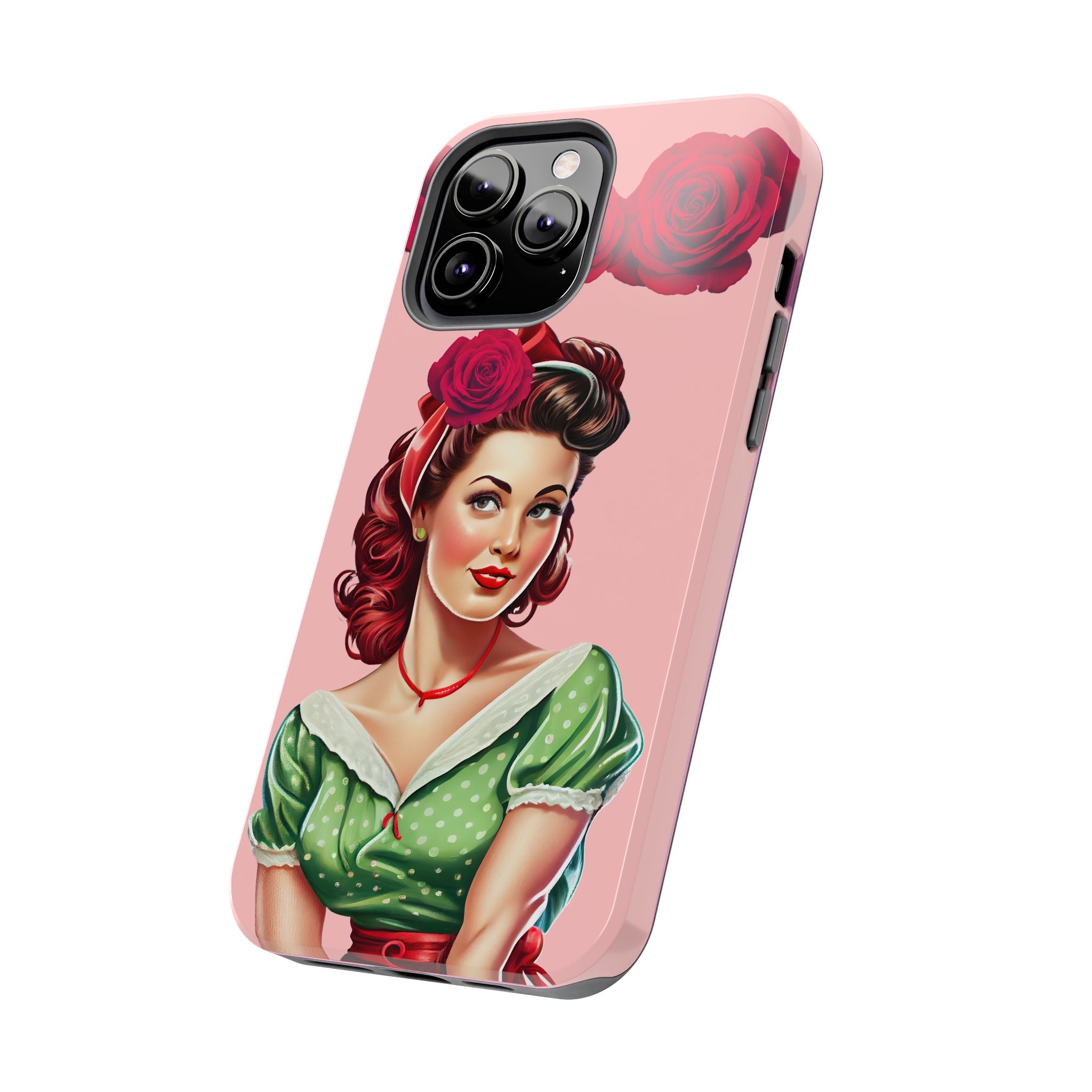 50s Rose Pinup Romance Phone Case 🌹💕📱