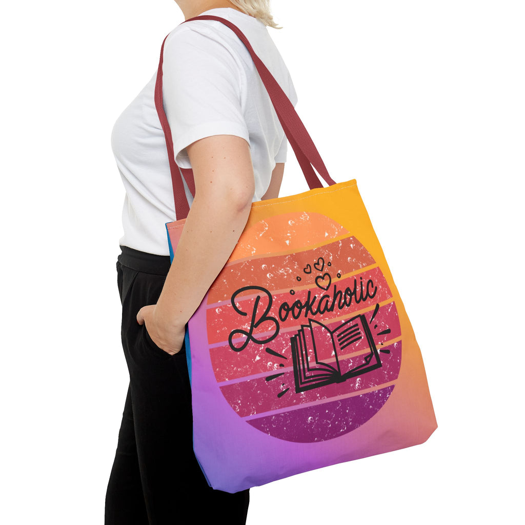 📚 60s Bookaholic Retro Tote Bag