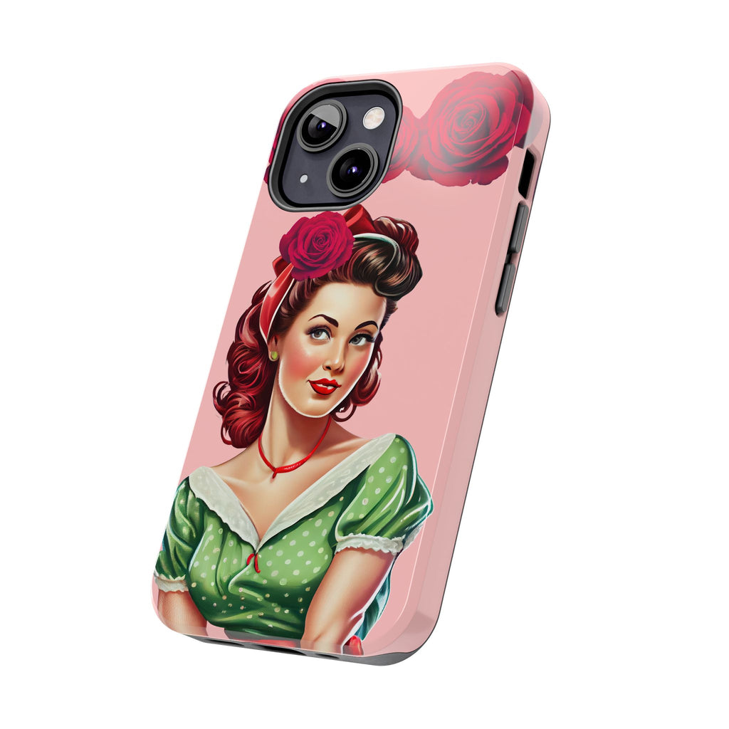 50s Rose Pinup Romance Phone Case 🌹💕📱