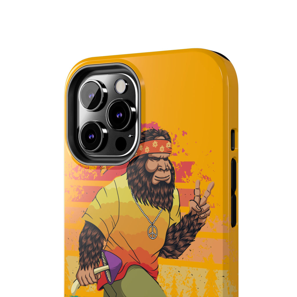 70s Bigfoot Mushroom Hunting Peace Phone Case 🍄✌️