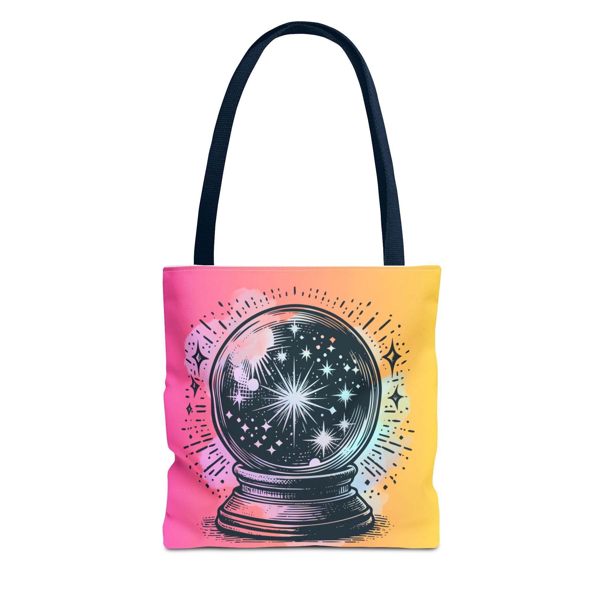 🔮✨ 70s Crystal Ball Mystical Tote Bag 🌼🌙