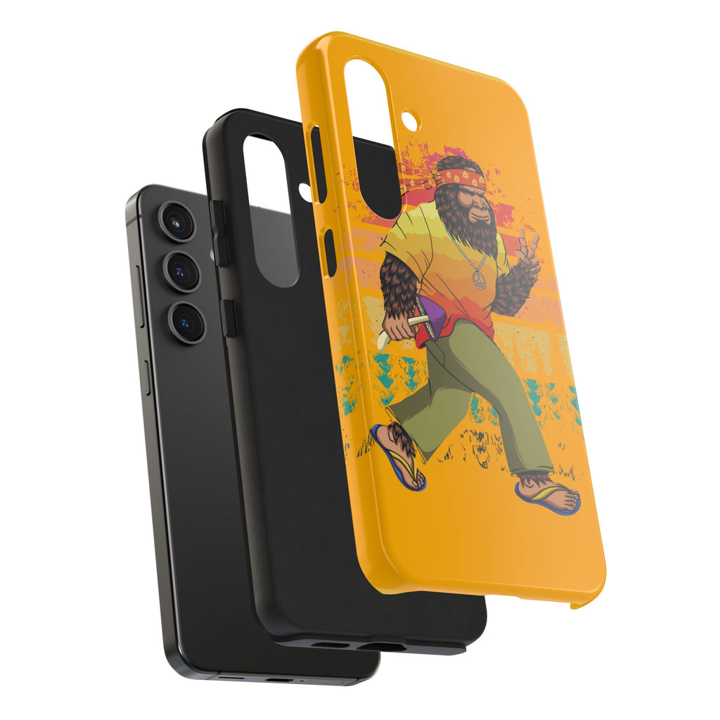 70s Bigfoot Mushroom Hunting Peace Phone Case 🍄✌️
