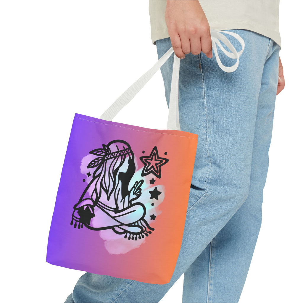 🌙✨ 60s - 70s Moon Child Tote Bag 🌼🌈