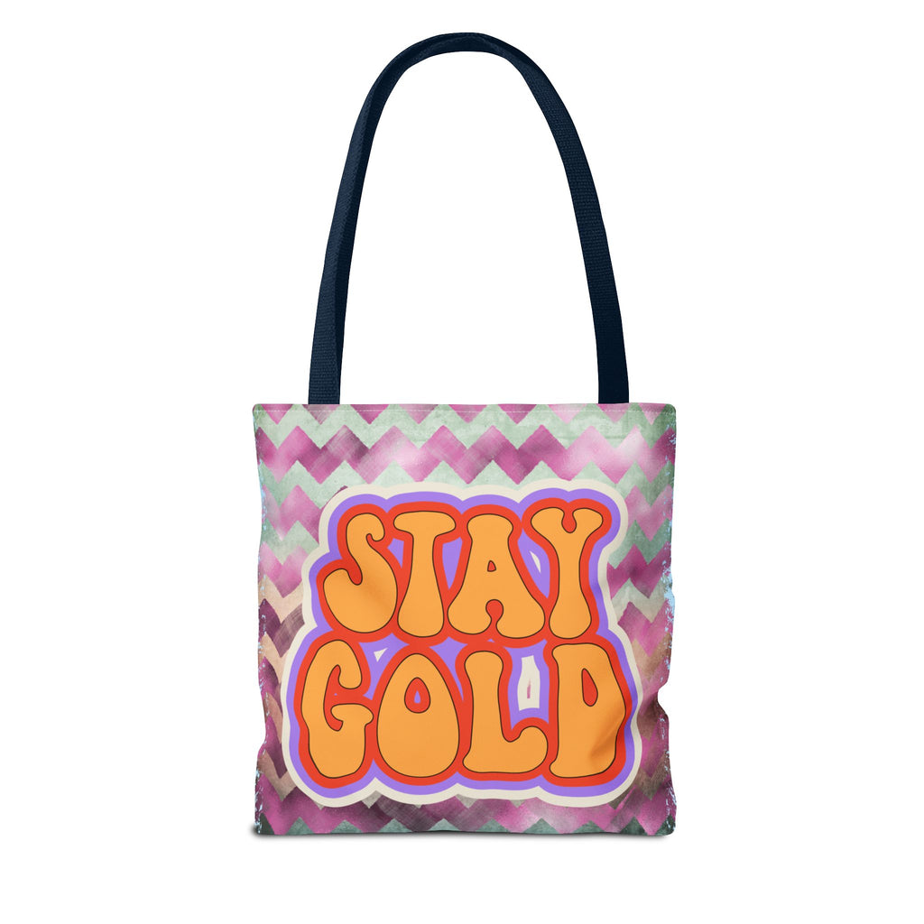 🌟 70s “Stay Gold” Retro Tote Bag