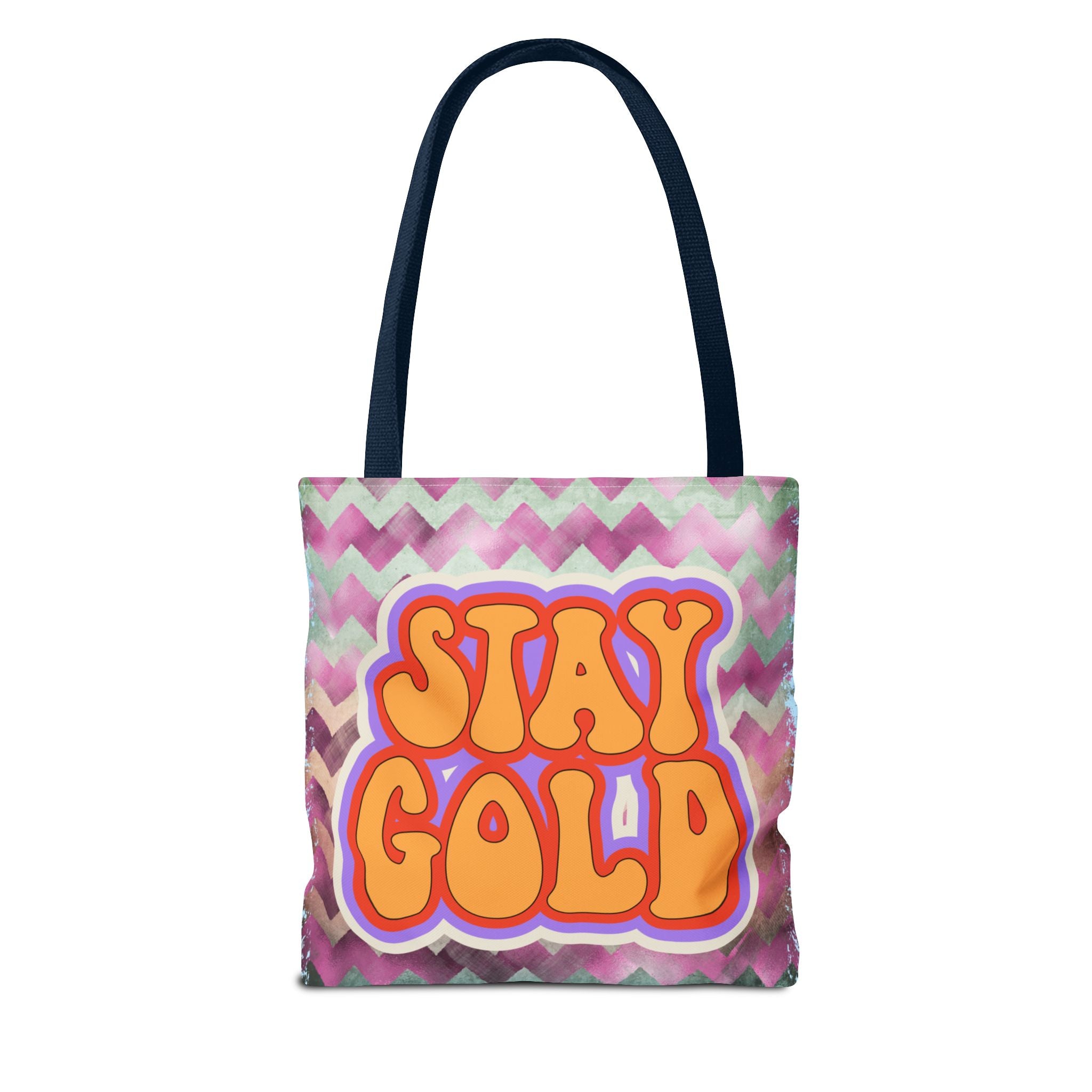 🌟 70s “Stay Gold” Retro Tote Bag