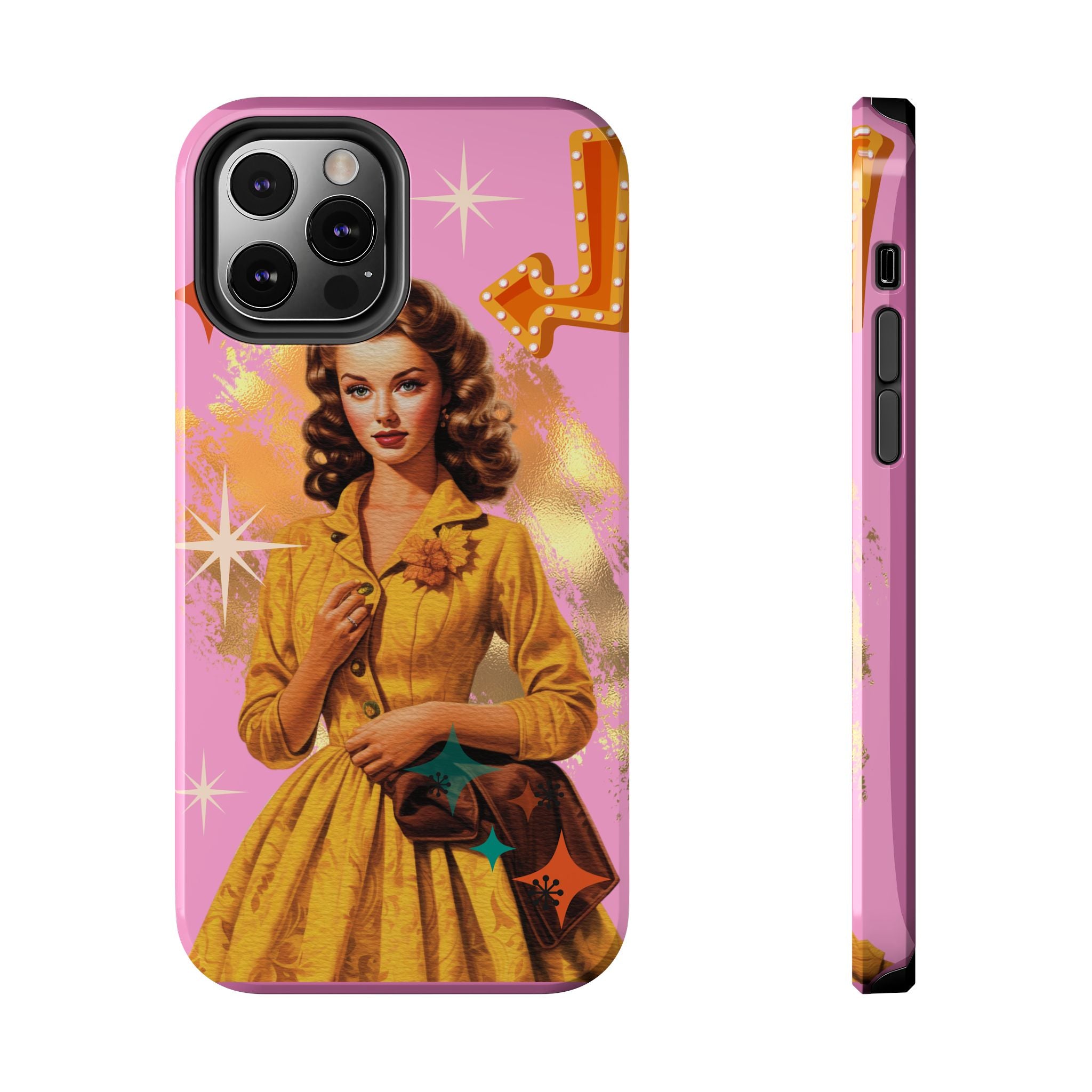 50s Pink Glam Retro Phone Case 💖📱