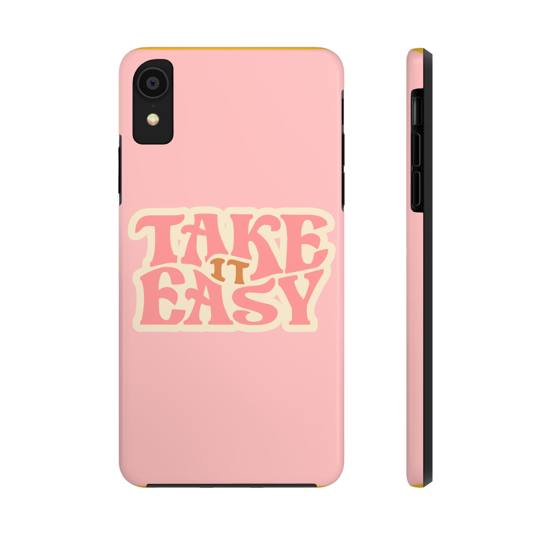 60s Pink Take It Easy Phone Case 🌸✌️📱